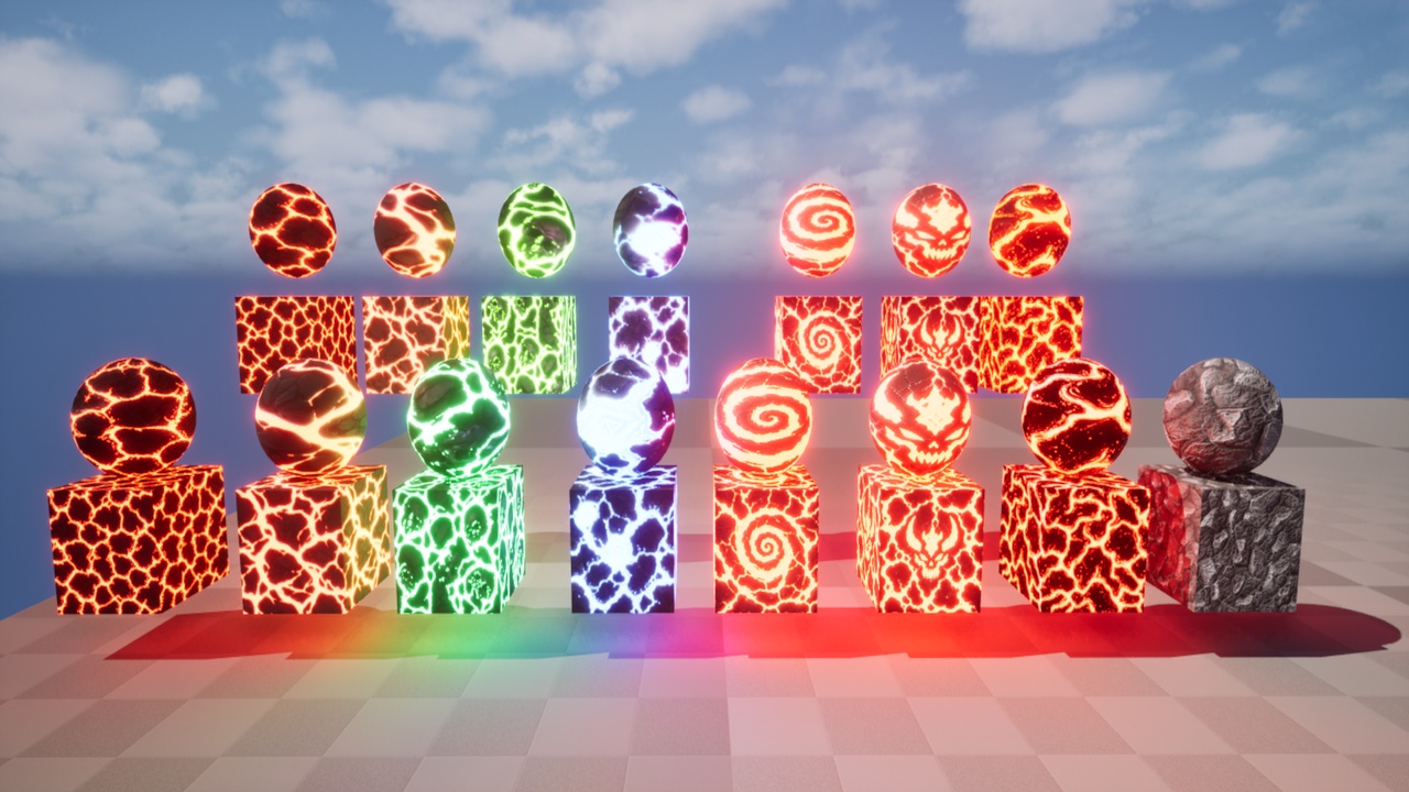 Media 1 for listing Stylized Lava Material Pack