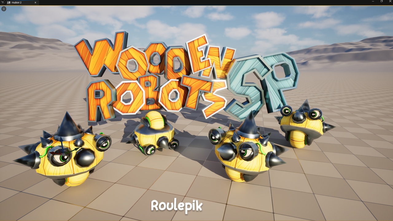 Media 1 for listing Wooden Robots SP