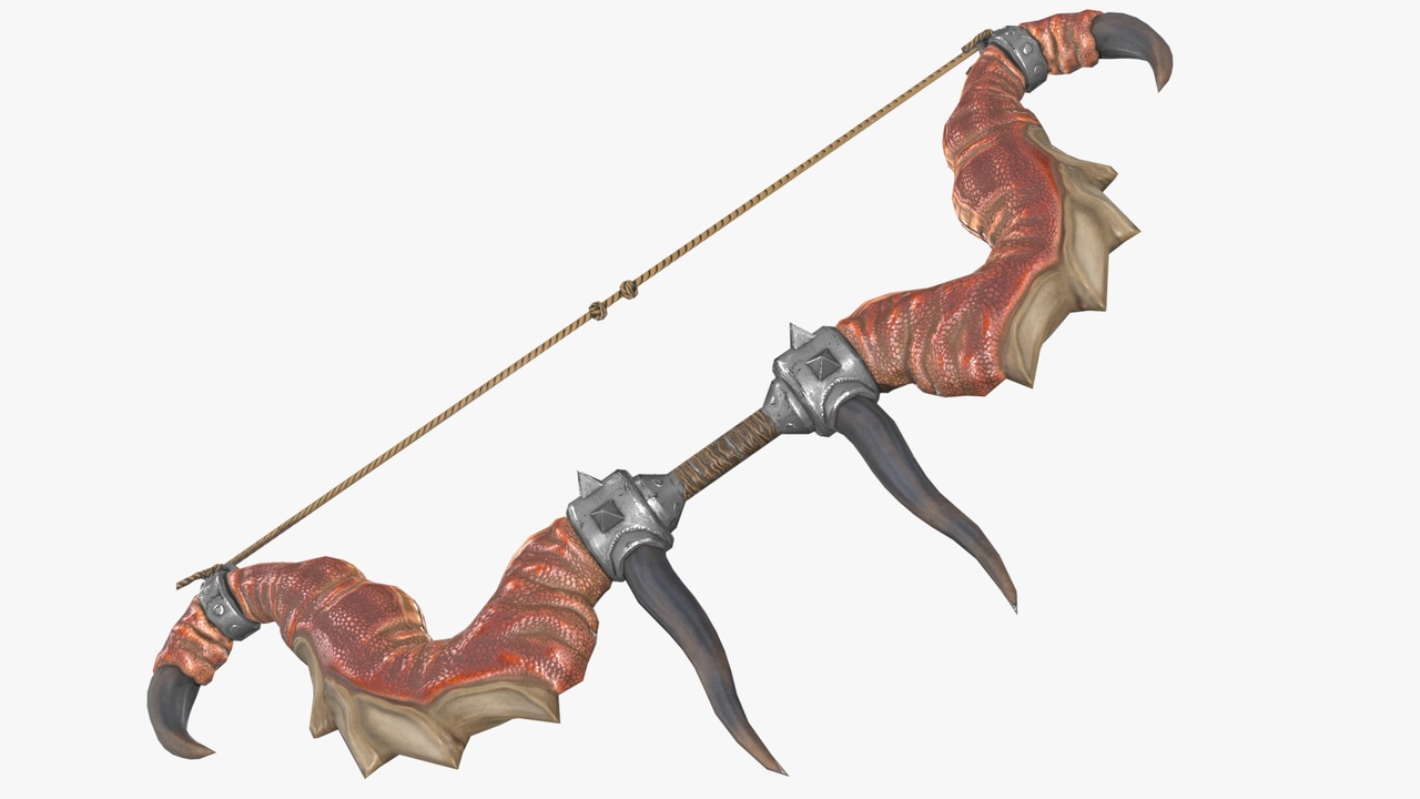 الوسائط 1 للقائمة Fantasy RPG Monster Hunter Weapon - Dragon Limb Bow Longbow Recurve Compound Bow