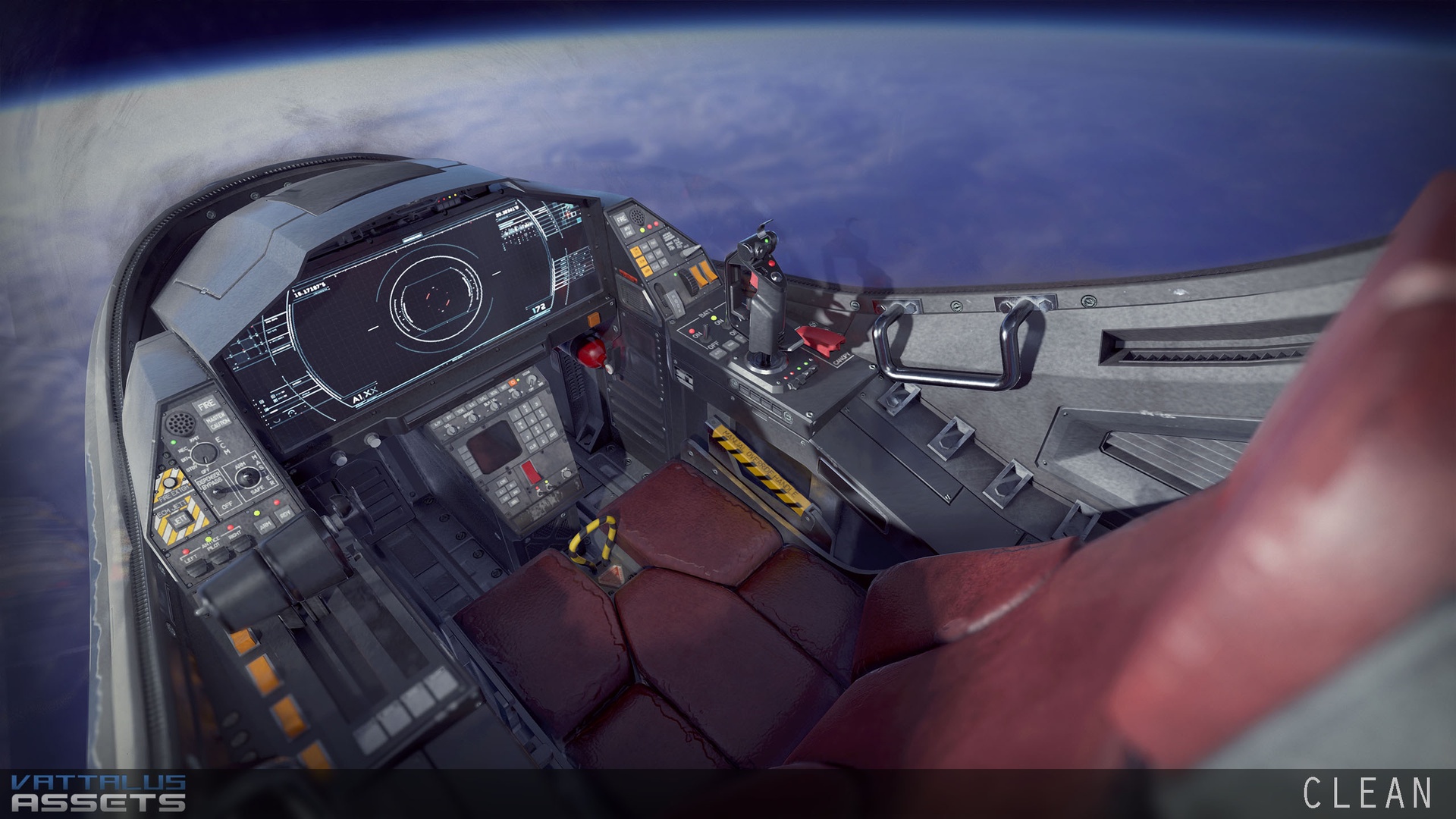 Sci Fi Fighter Cockpit 7 제품 등록을 위한 미디어 1개