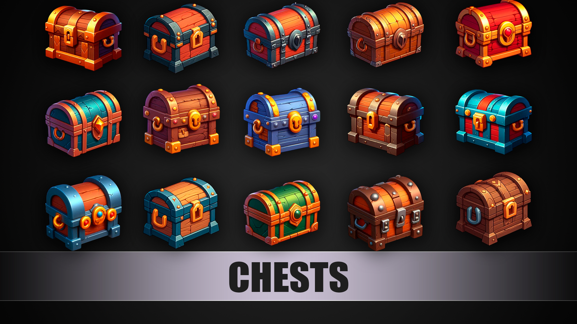Chests - 800+ Sprites | Fab