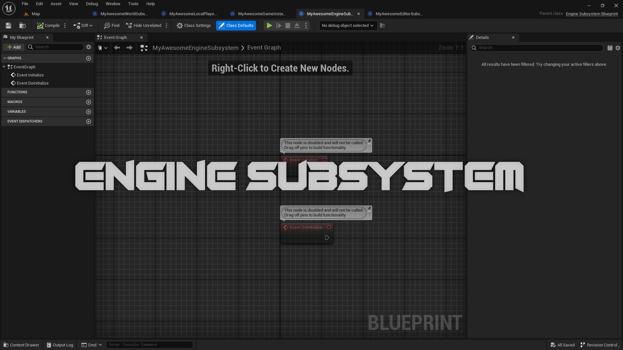 Media 1 for listing Blueprint Subsystems