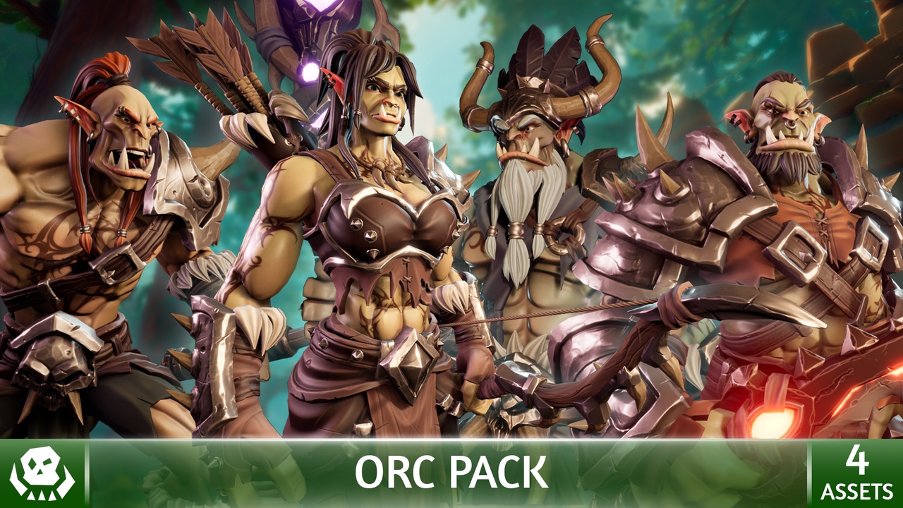 Media 1 for listing Stylized Orc Pack