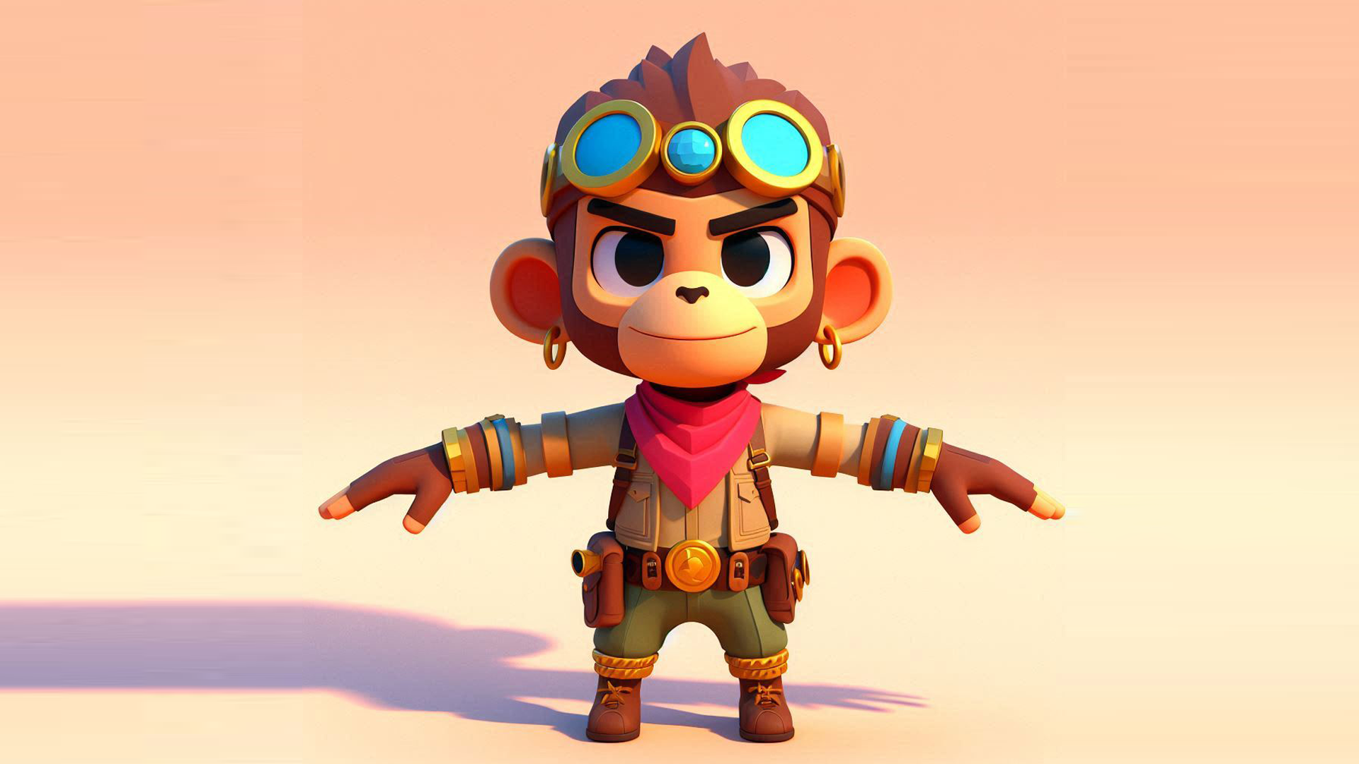 Monkey Character – 3D Model | Fab