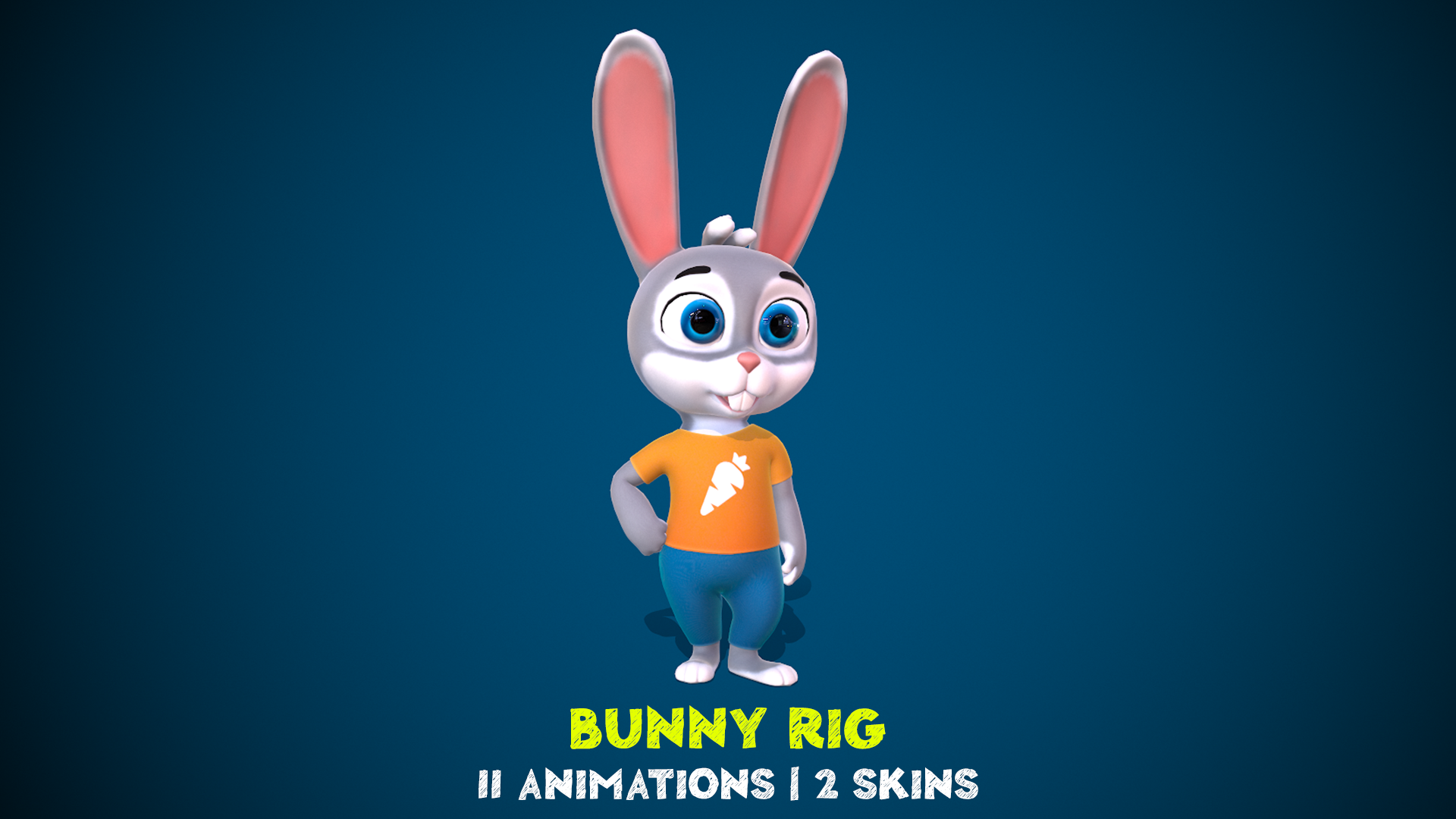 Rabbit Rig Charactor Bunny Rig | Fab