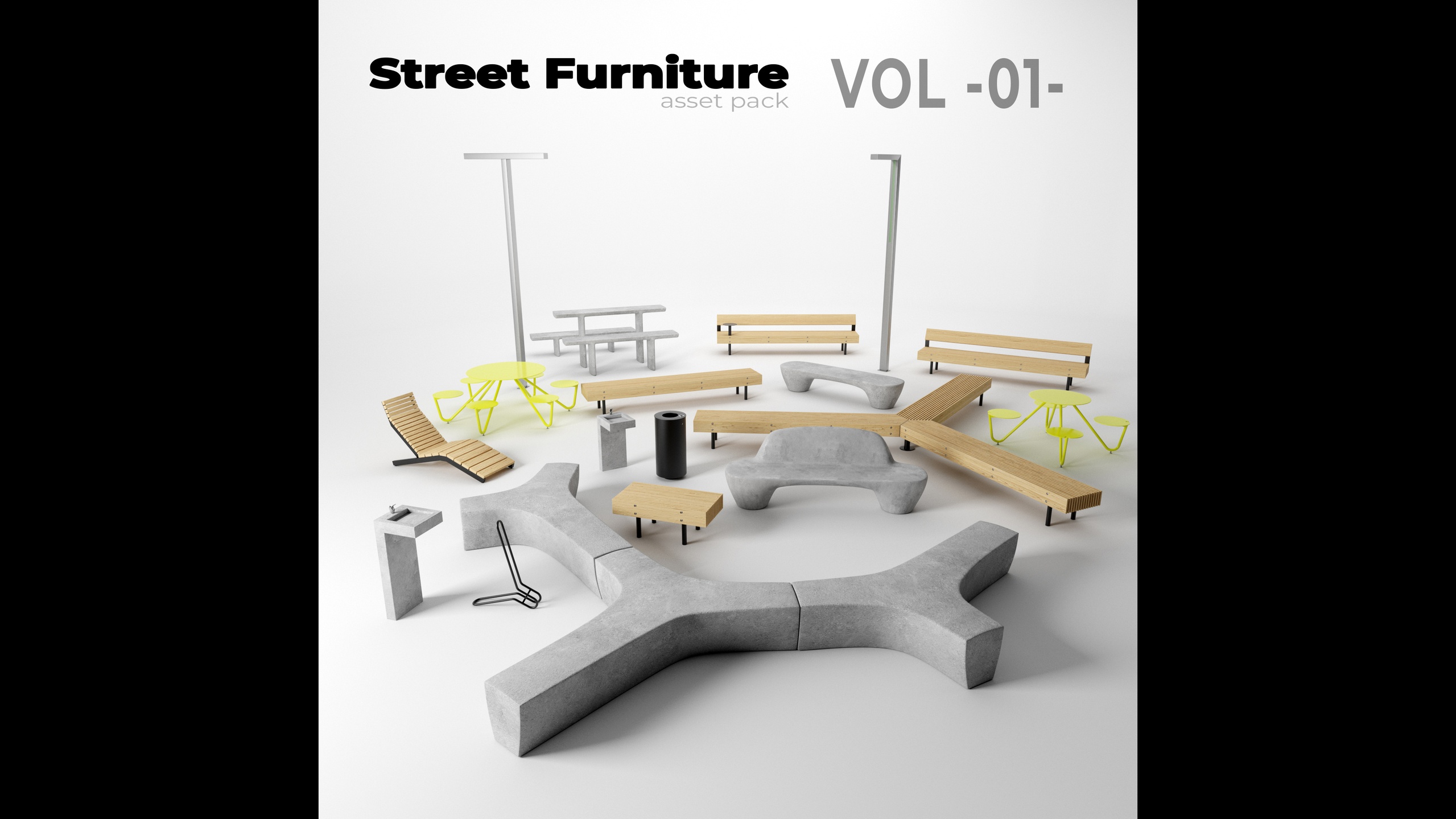 Media 1 for listing Street Furniture Pack -01-