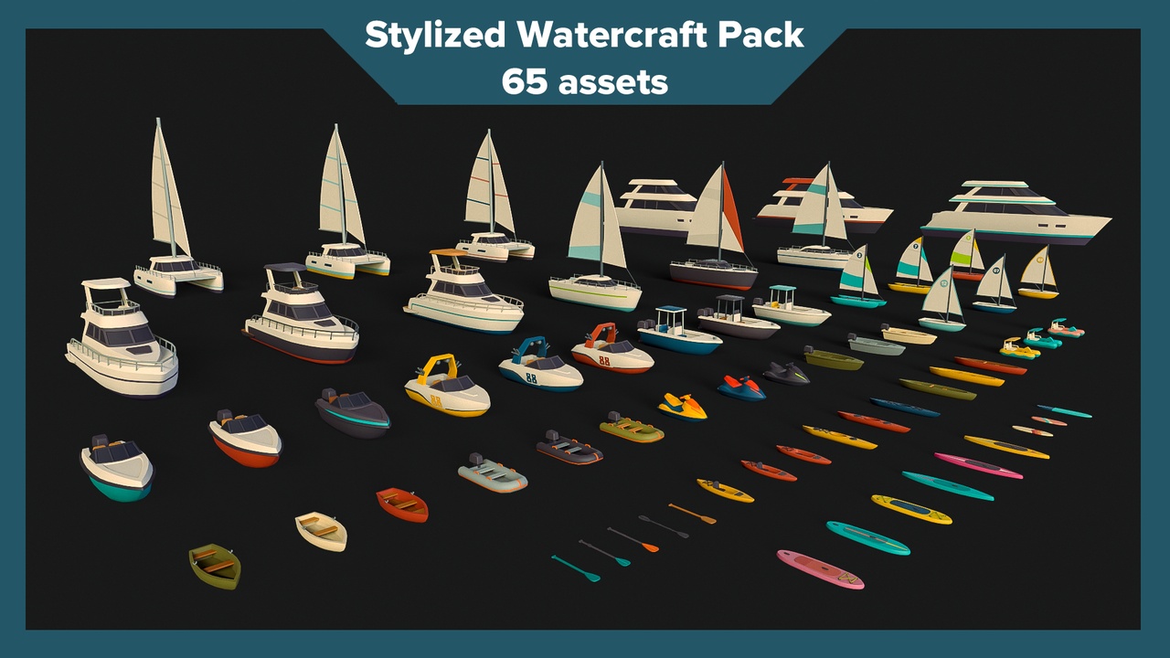 Media 1 for listing Stylized Watercraft Pack