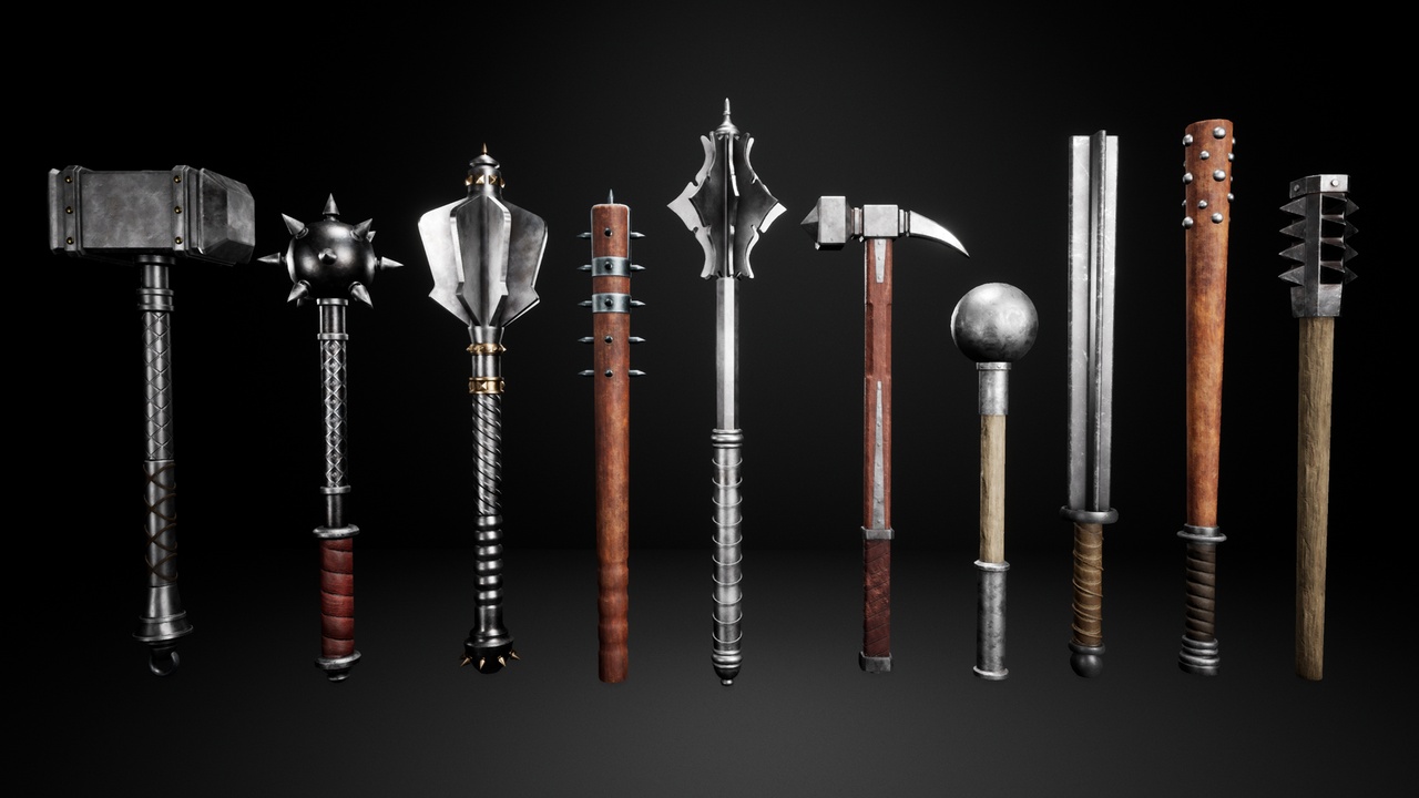 Media 1 for listing Medieval Melee Weapons Pack