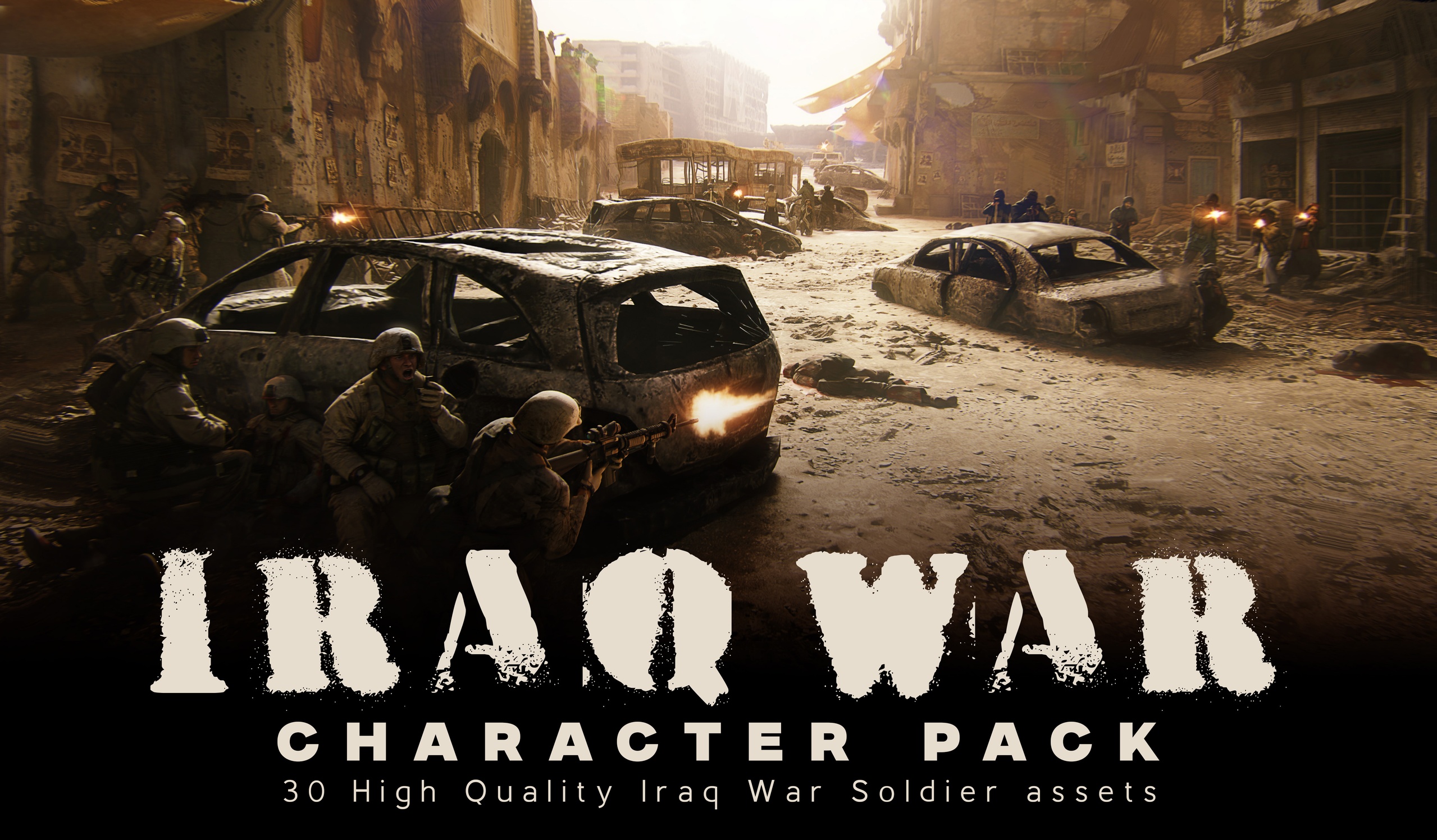 Iraq War Soldiers – Historic Modular Character Asset Pack | Fab