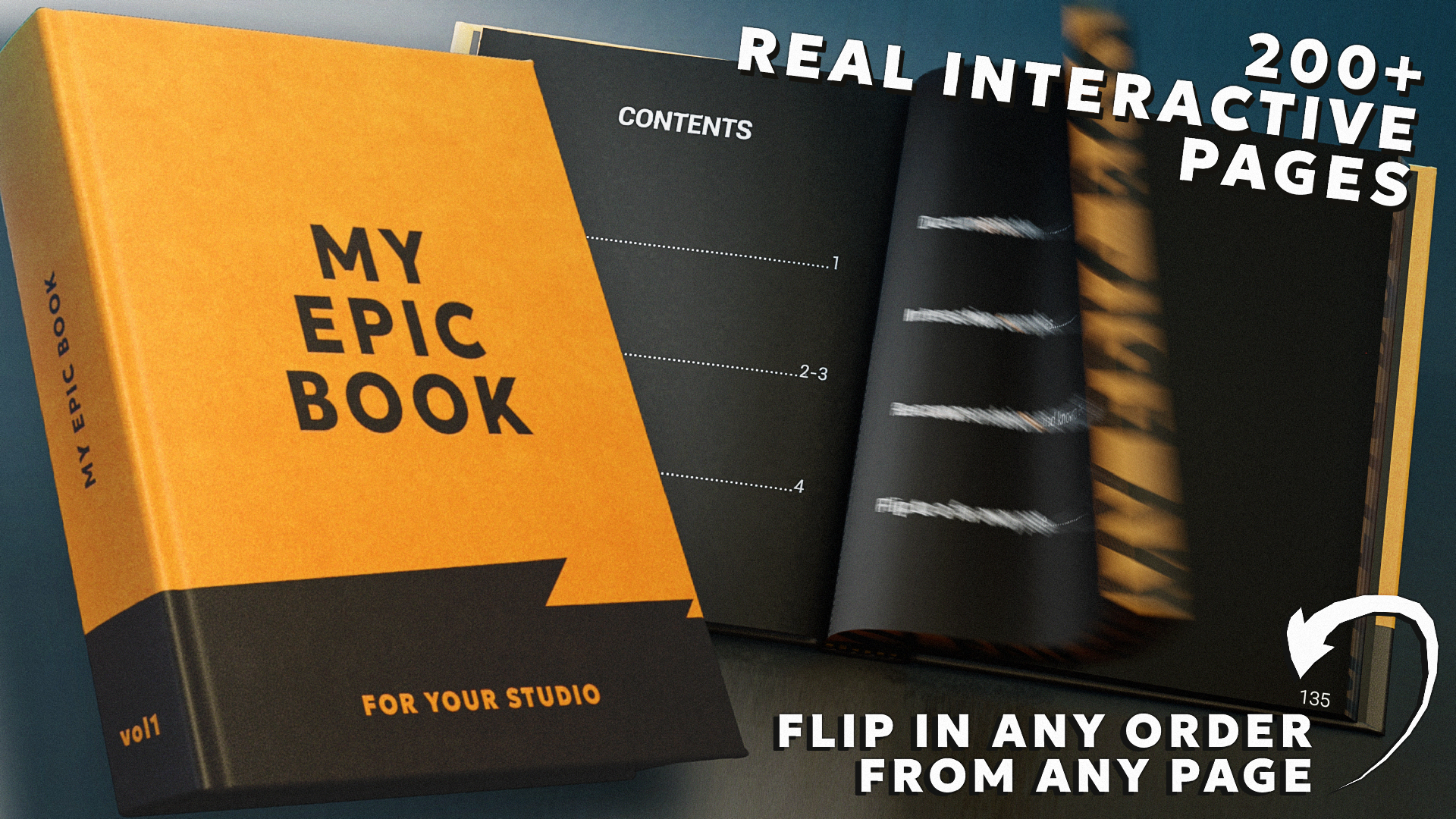 Interactive Book – Dynamic Page-Flip System | Fab