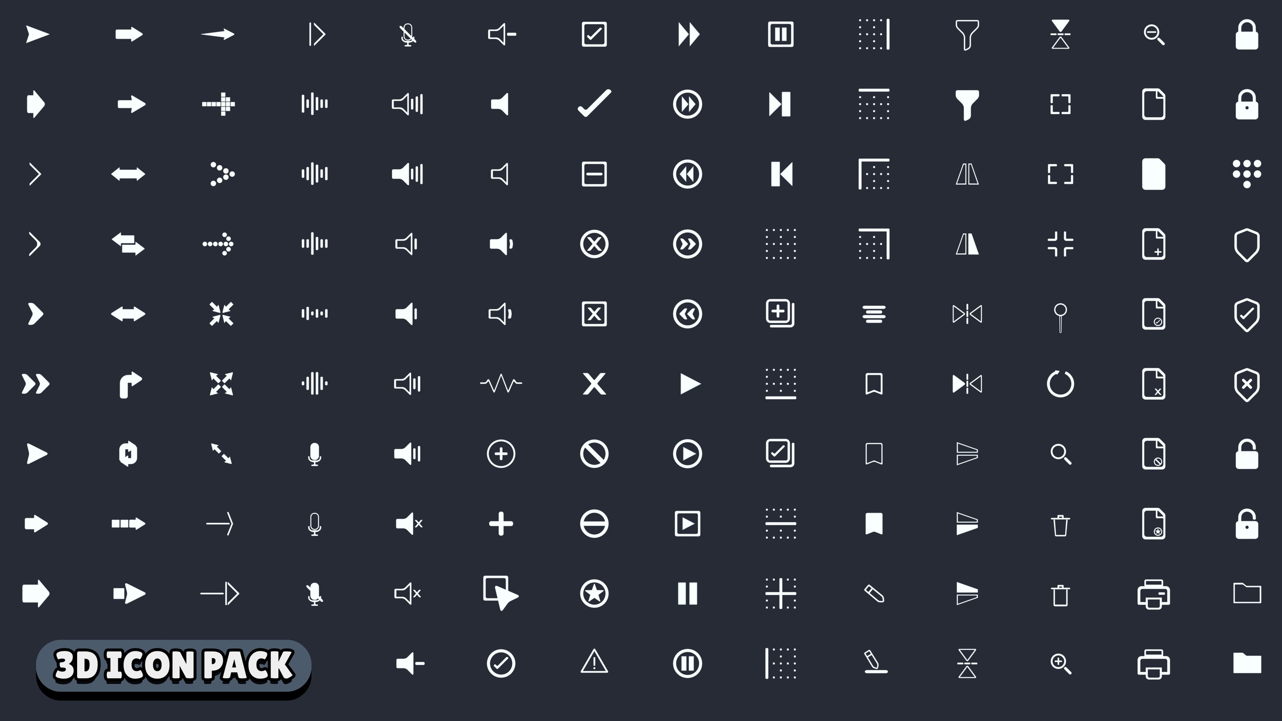 Media 1 for listing Low Poly 3D Icons - Pack