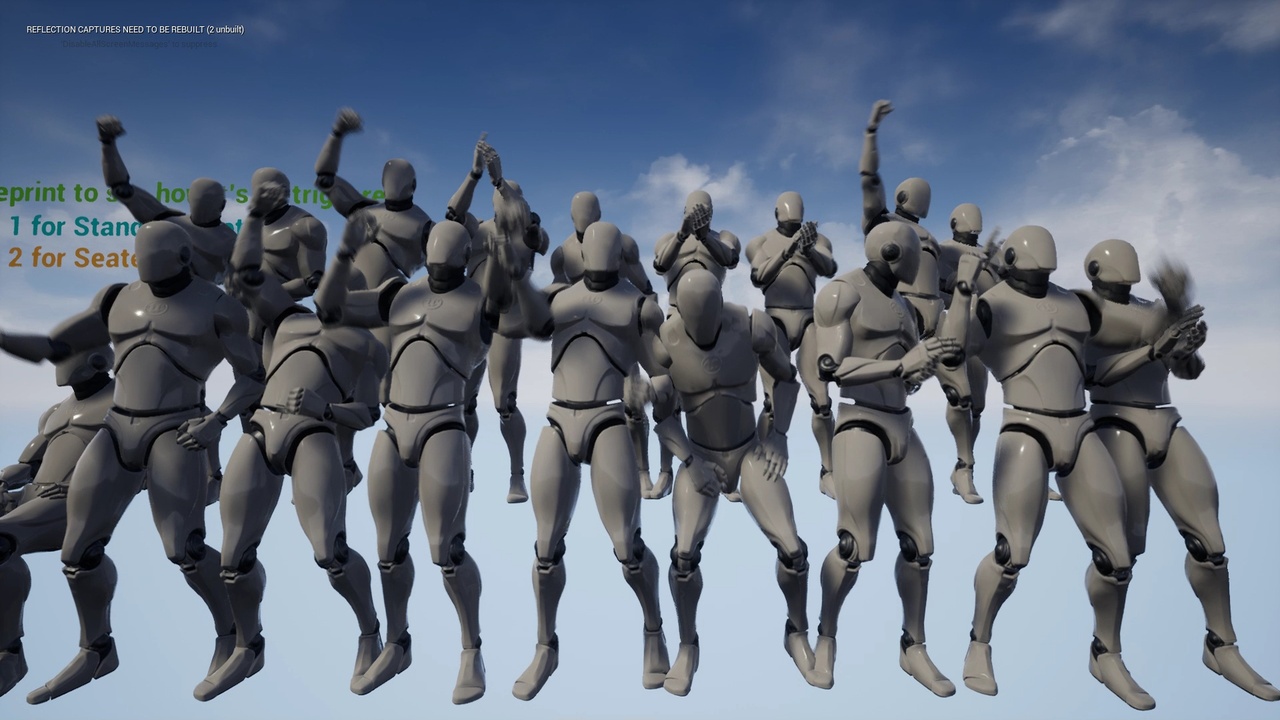 Media 1 for listing Spectators Audience Crowd Simulation Mocap Pack