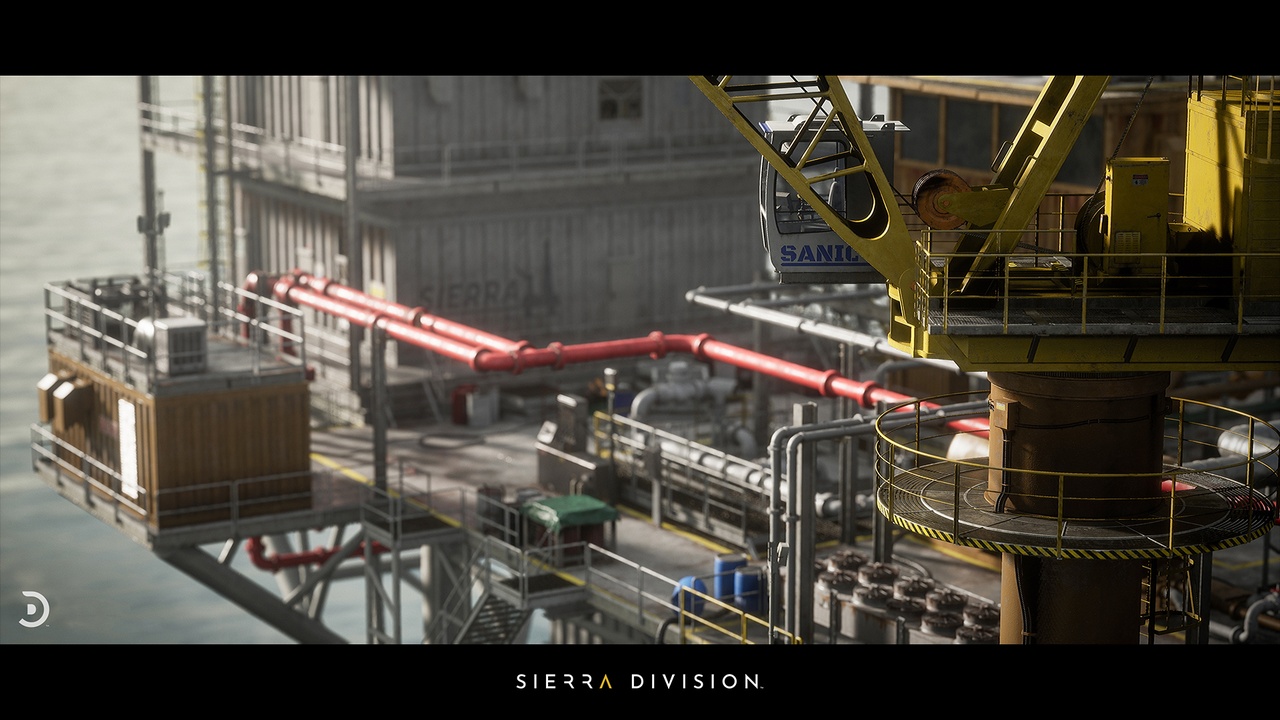 Oil Rig Science Project Industrial Sci-Fi and Modular Oil Rig