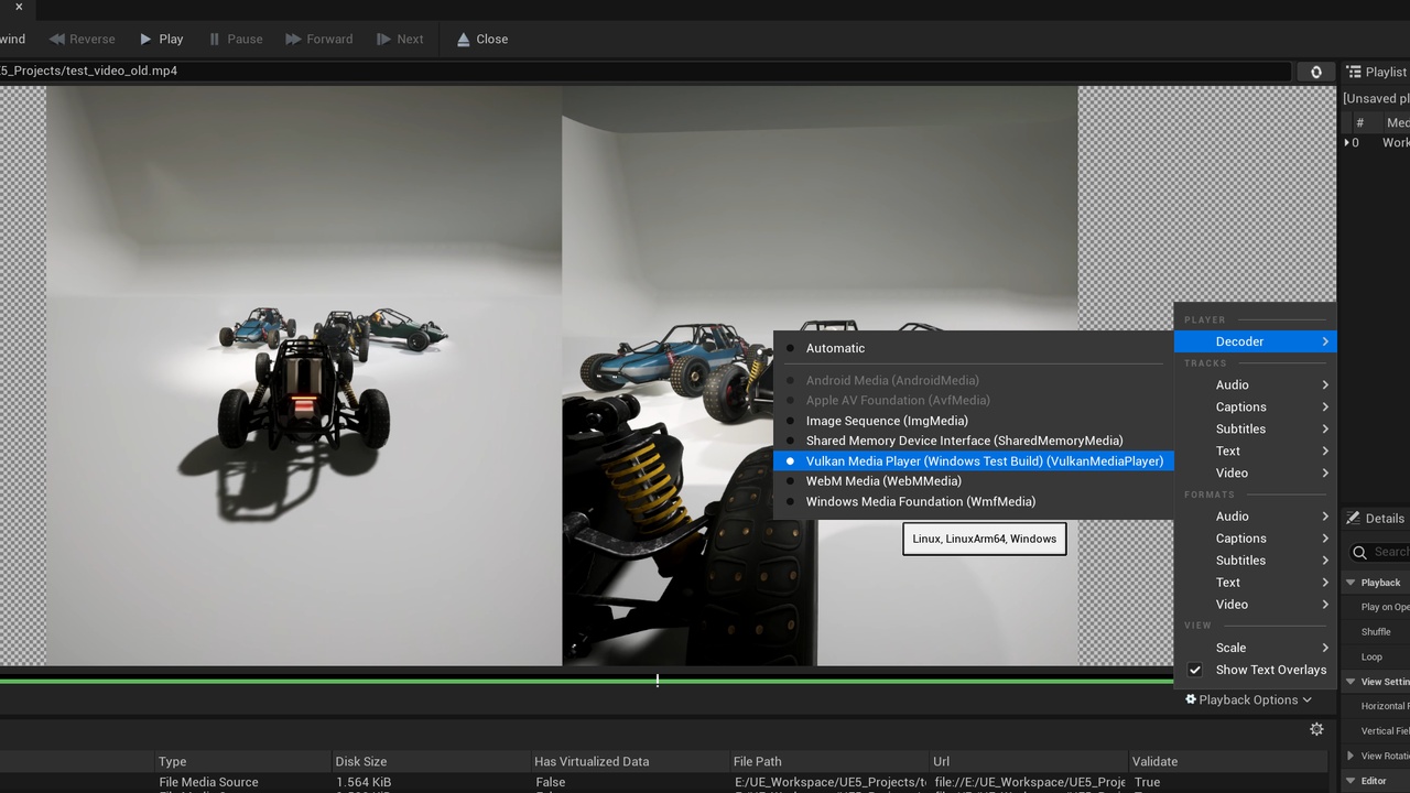 Media 1 for listing Vulkan Linux MP4 Video Player