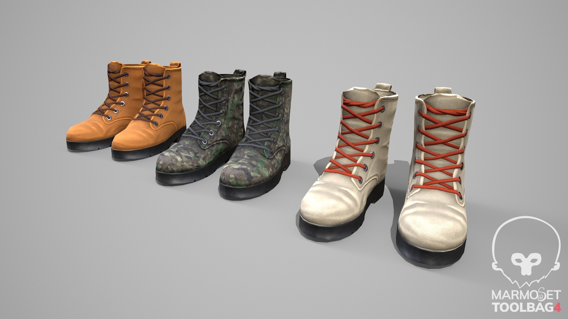Boots lowpoly pbr 제품 등록을 위한 미디어 1개
