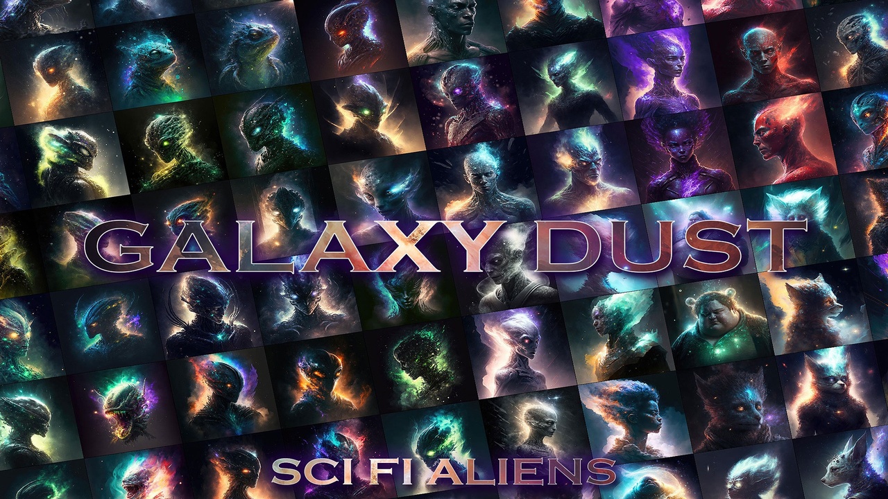 Media 1 for listing Galaxy Dust - Sci-Fi Aliens - FPS / RPG / Icon Bundle