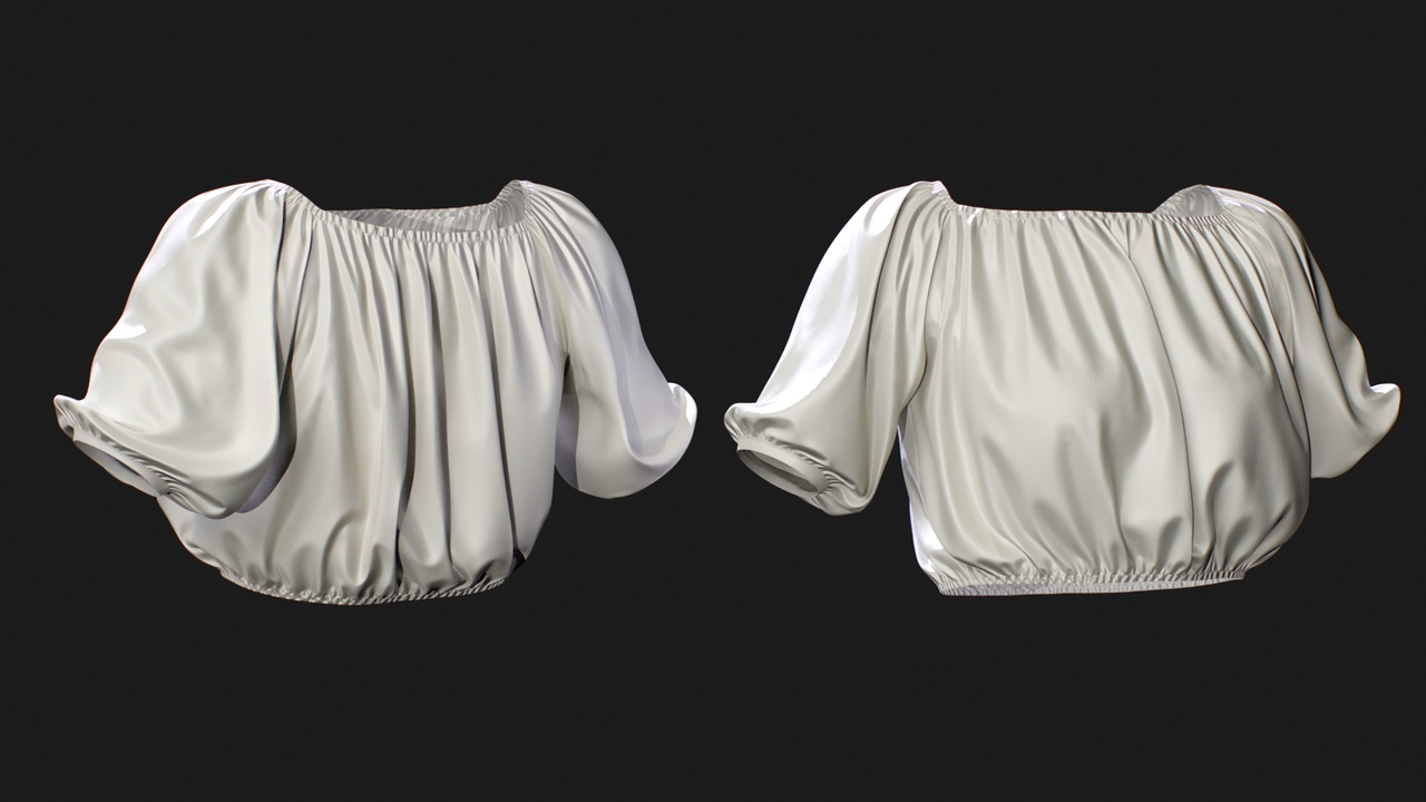 Media 1 for listing Boho Peasant Blouse for MetaHuman β Parametric Wardrobe (MHPKG)