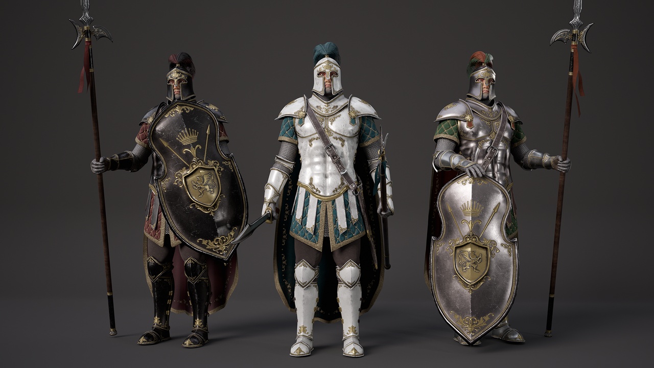 Media 1 for listing Fantasy Knight Low-poly 3D model