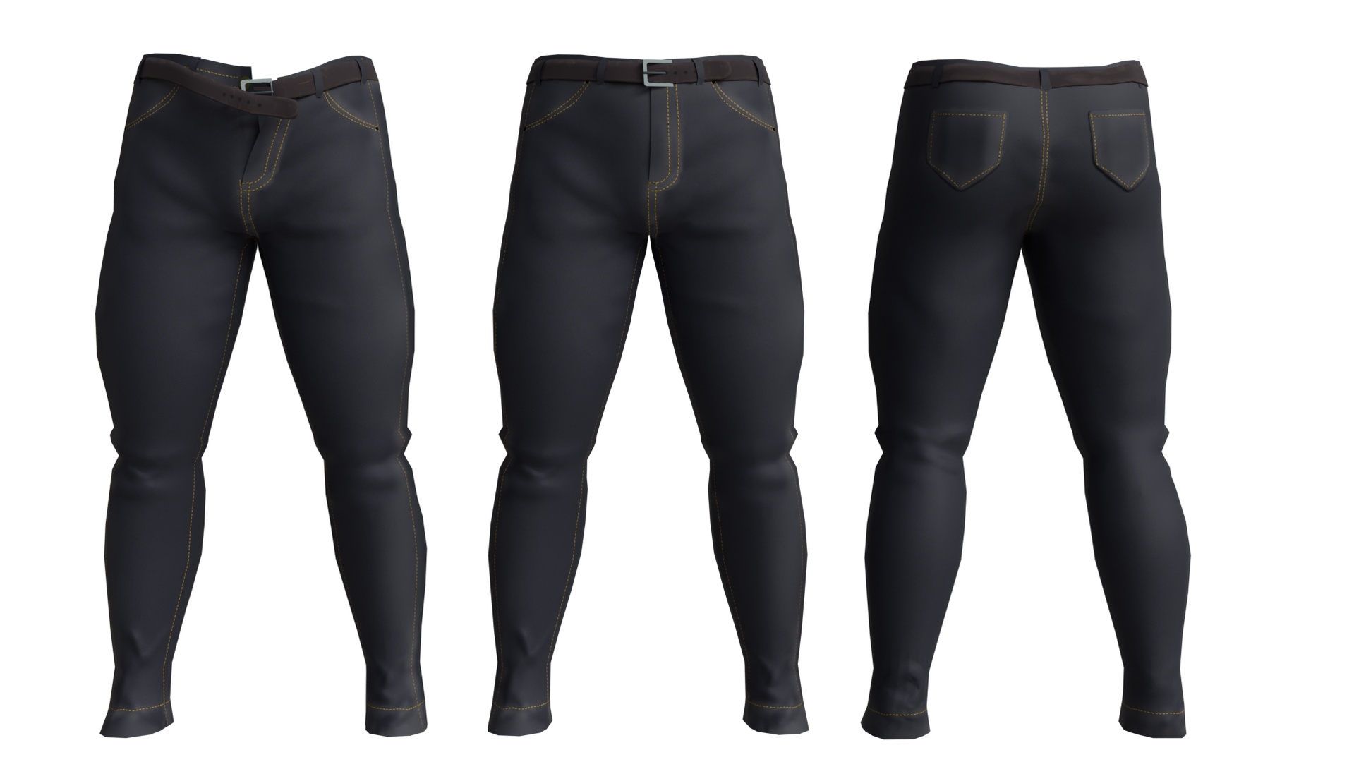 Media 1 for listing Men’s Jeans 3D Model for Games, Films & VRChat