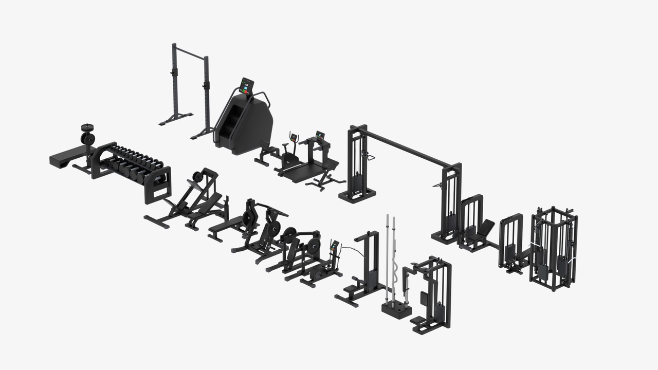 Media 1 for listing Low Poly Gym Equipments
