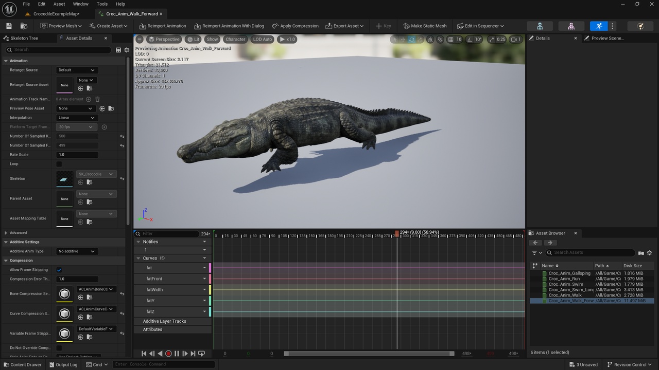 Media 1 for listing Crocodile Modular Control Rig