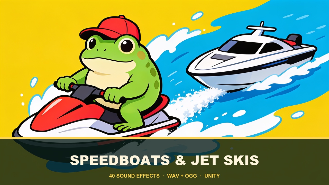Media 1 for listing Speedboats & Jet Skis — 40 Sound Effects
