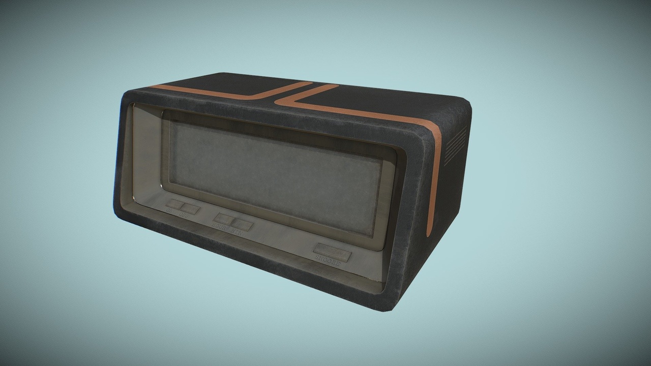 Media 1 for listing (Low Poly) Digital Alarm Clock
