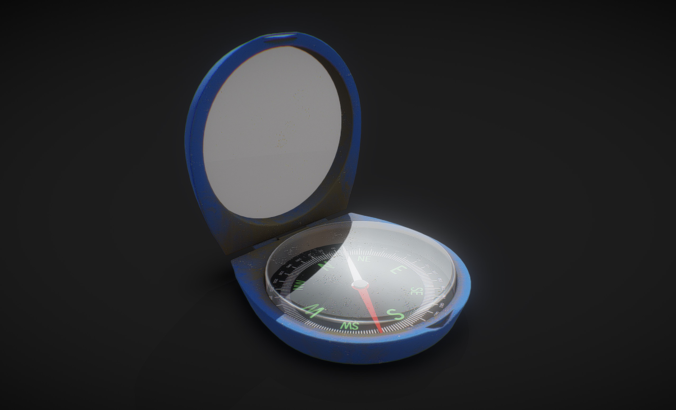 Plastic Hiking Compass – Modern Orienteering Prop | Fab