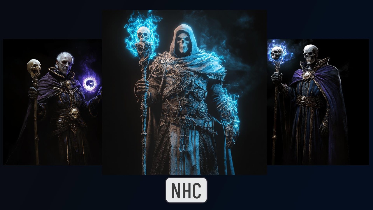 Media 1 for listing NHC - Scary Necromancer Characters