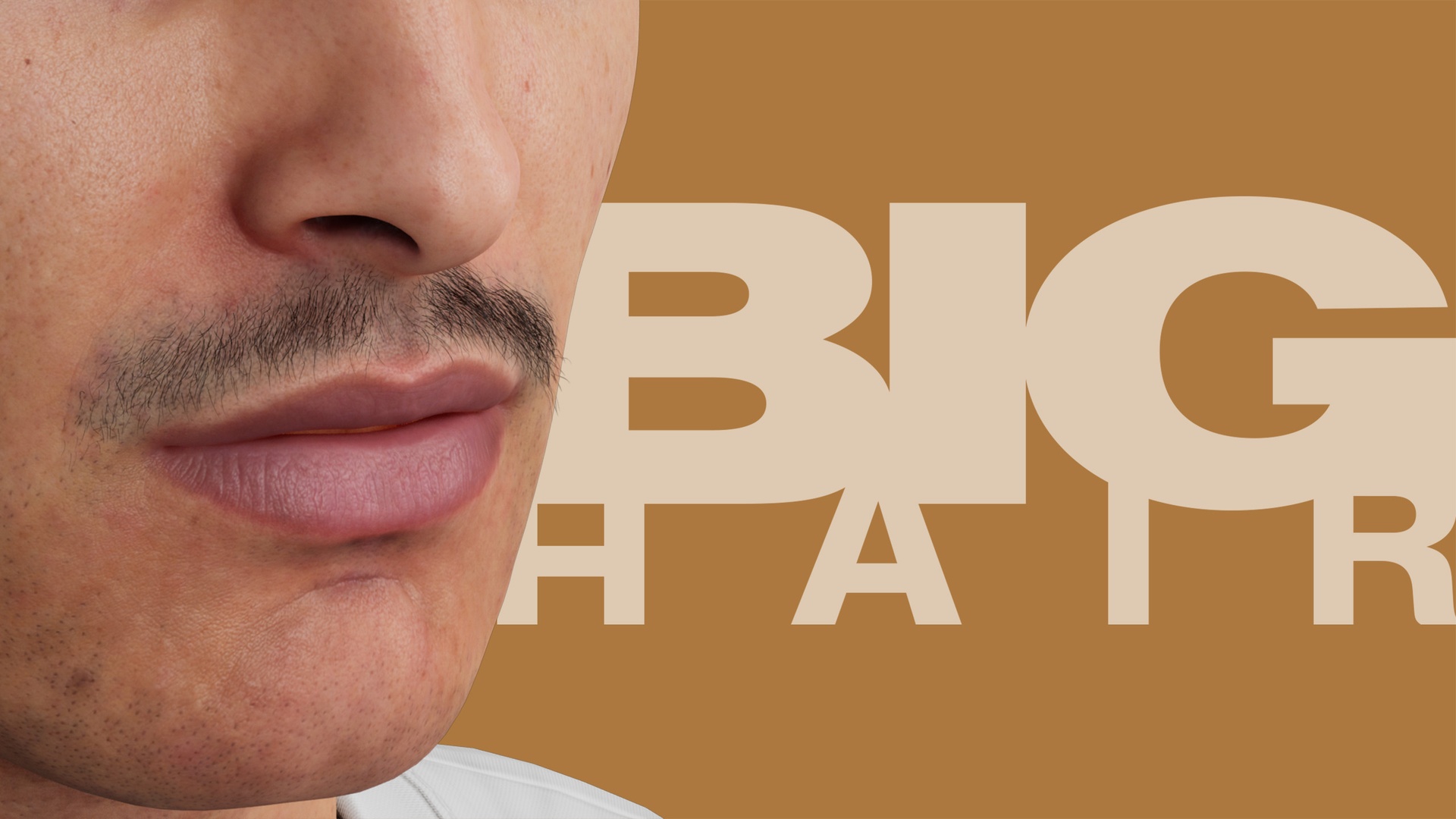 Media 1 for listing Metahuman Parted Mustache - BigHair