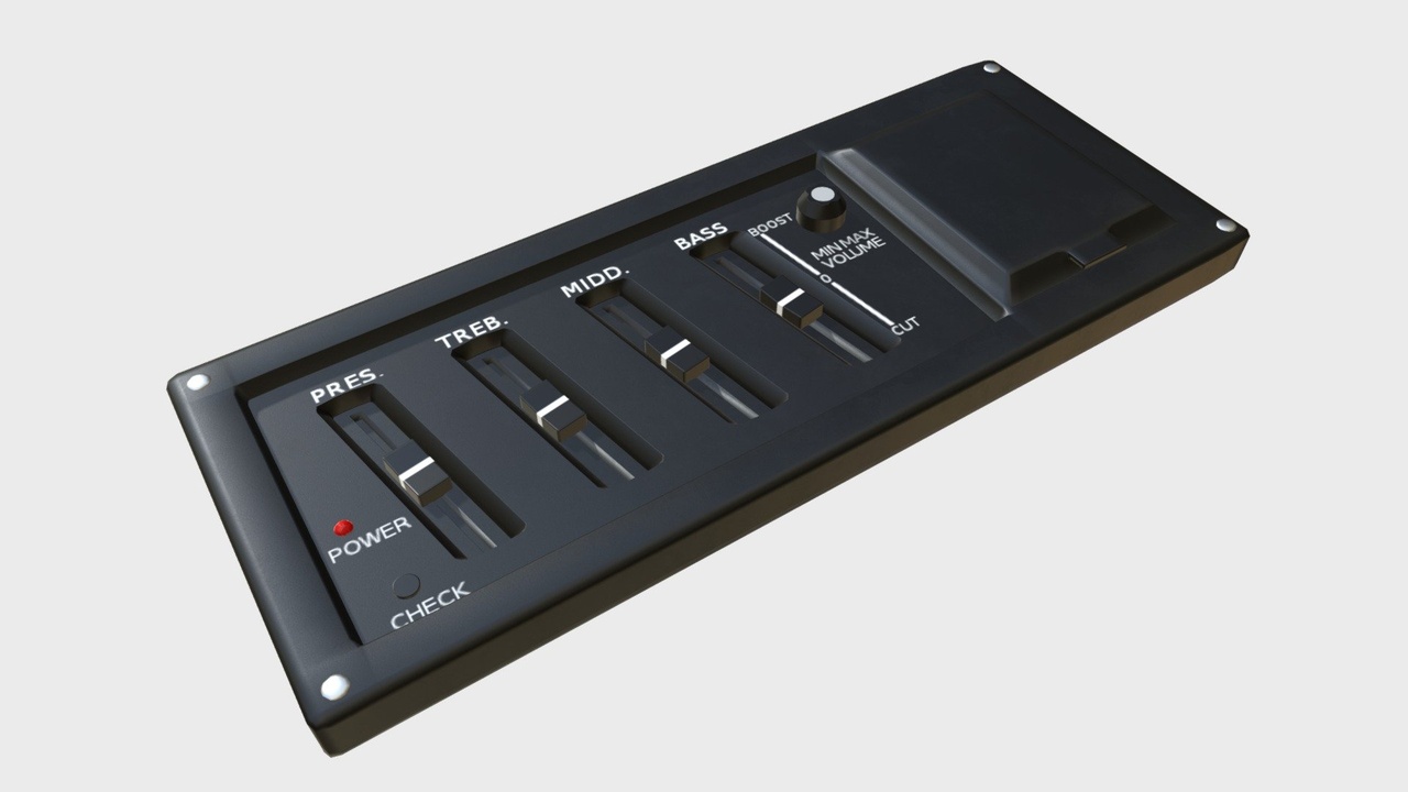 Media 1 for listing Guitar equalizer control panel
