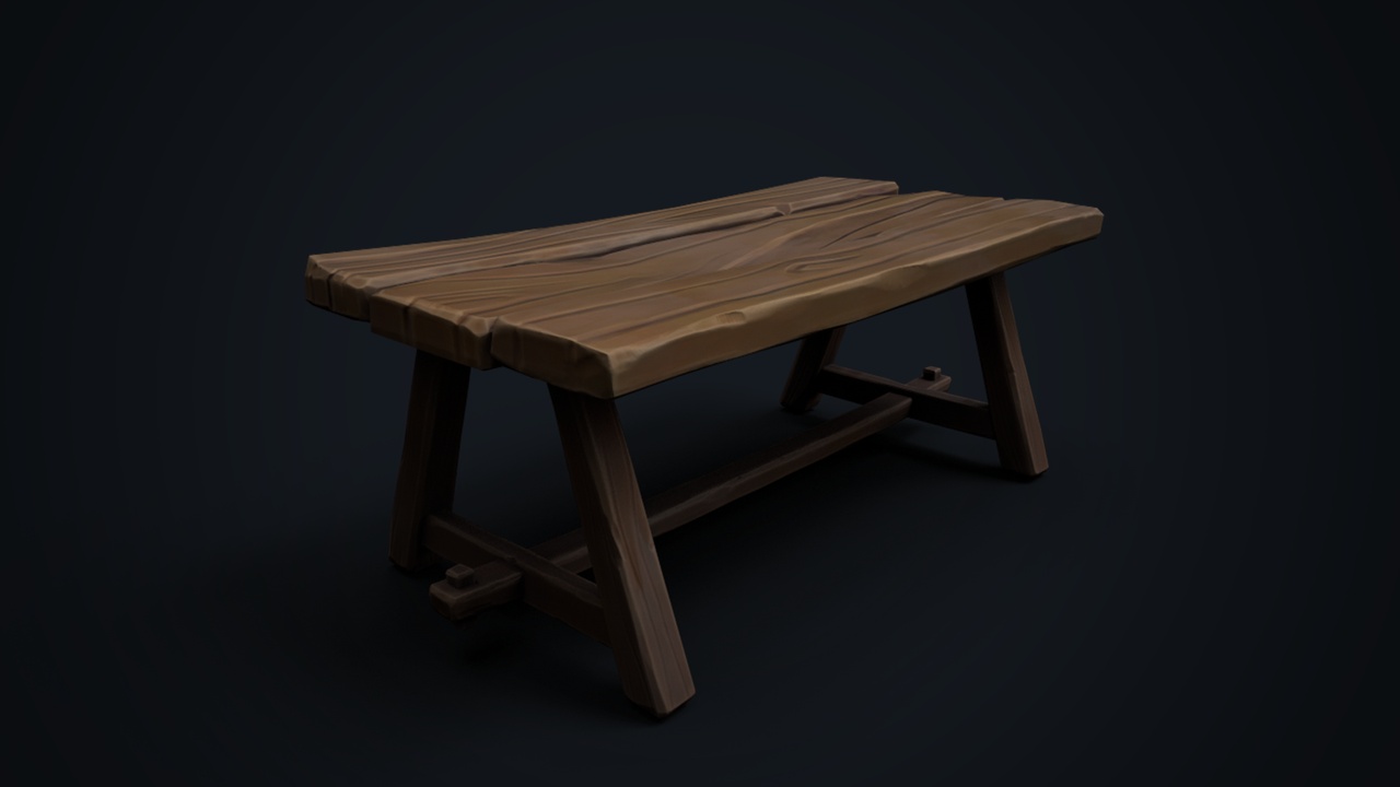 Media 1 for listing Stylized Wooden Table