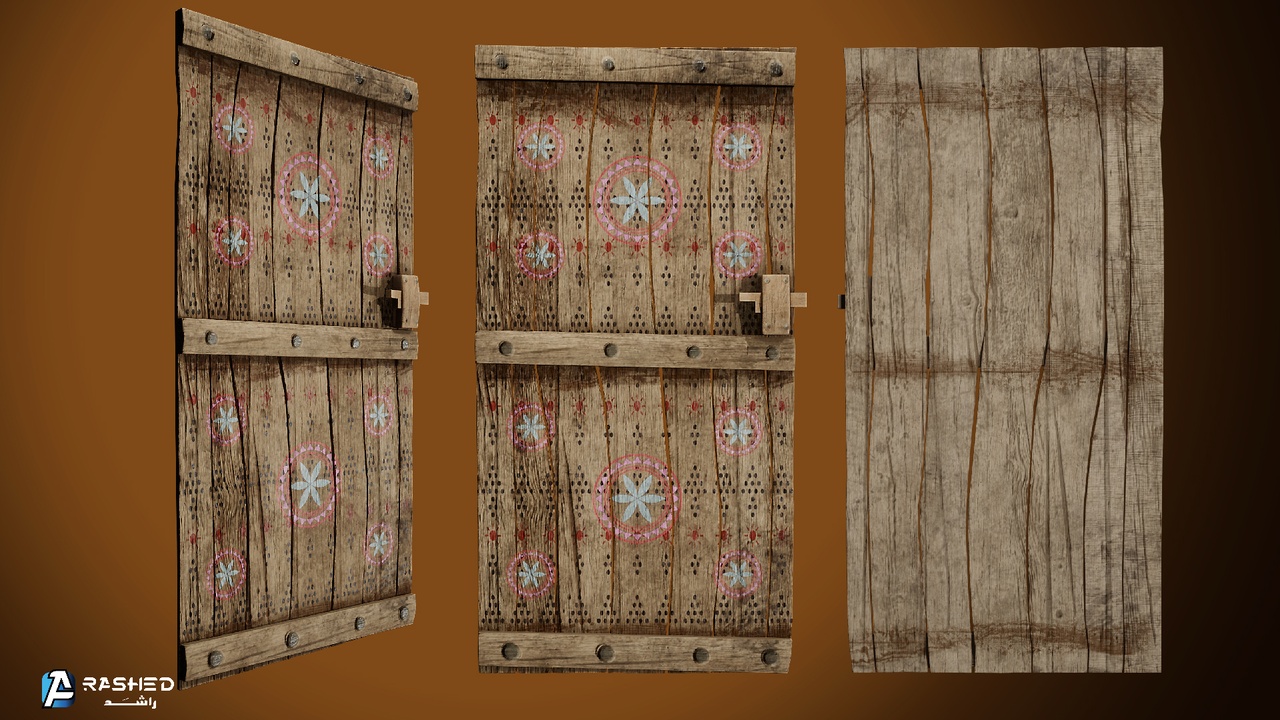Media 1 for listing Wooden old Najd Door | باب خشبي بطراز نجدي قديم