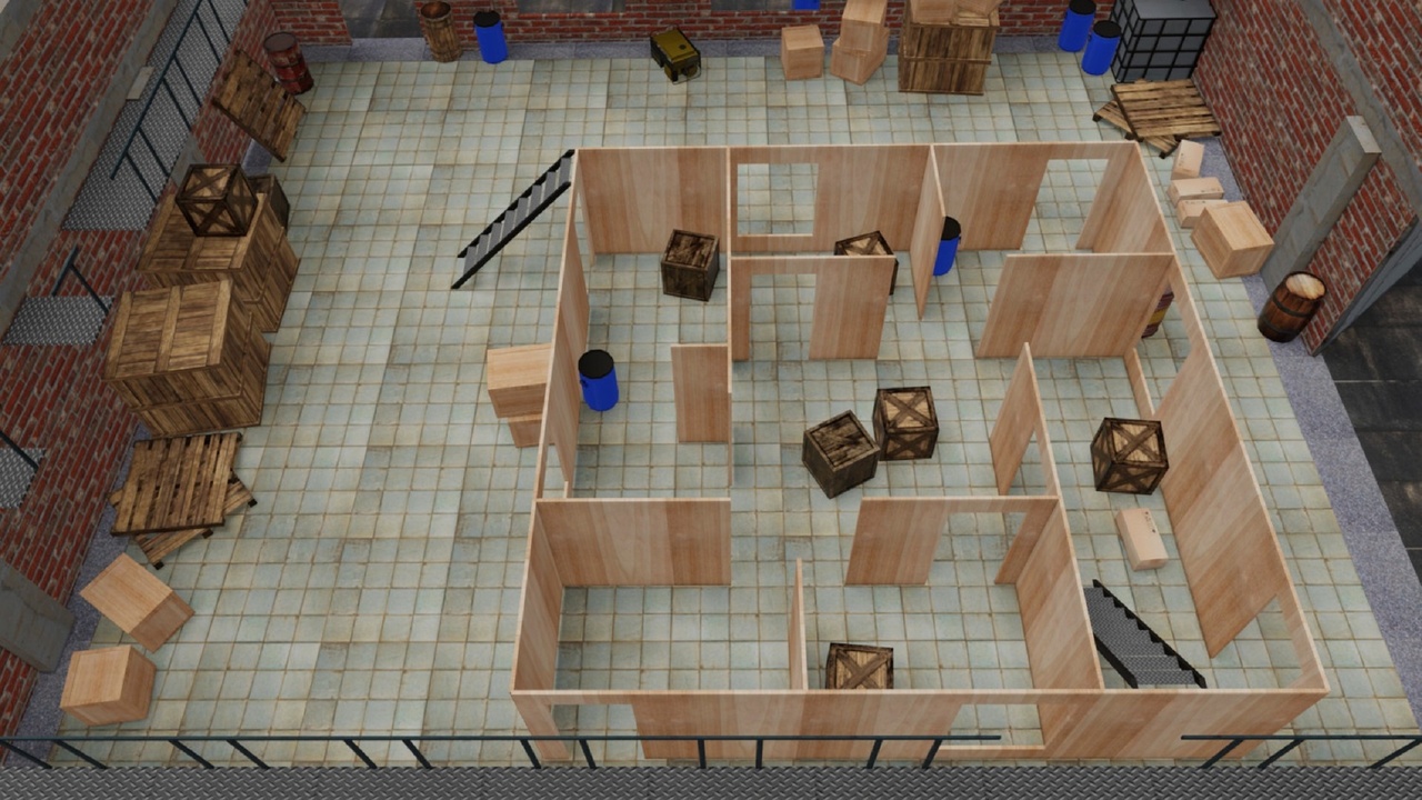 Media 1 for listing Modular TDM Map Warehouse FPS Lowpoly Game Ready