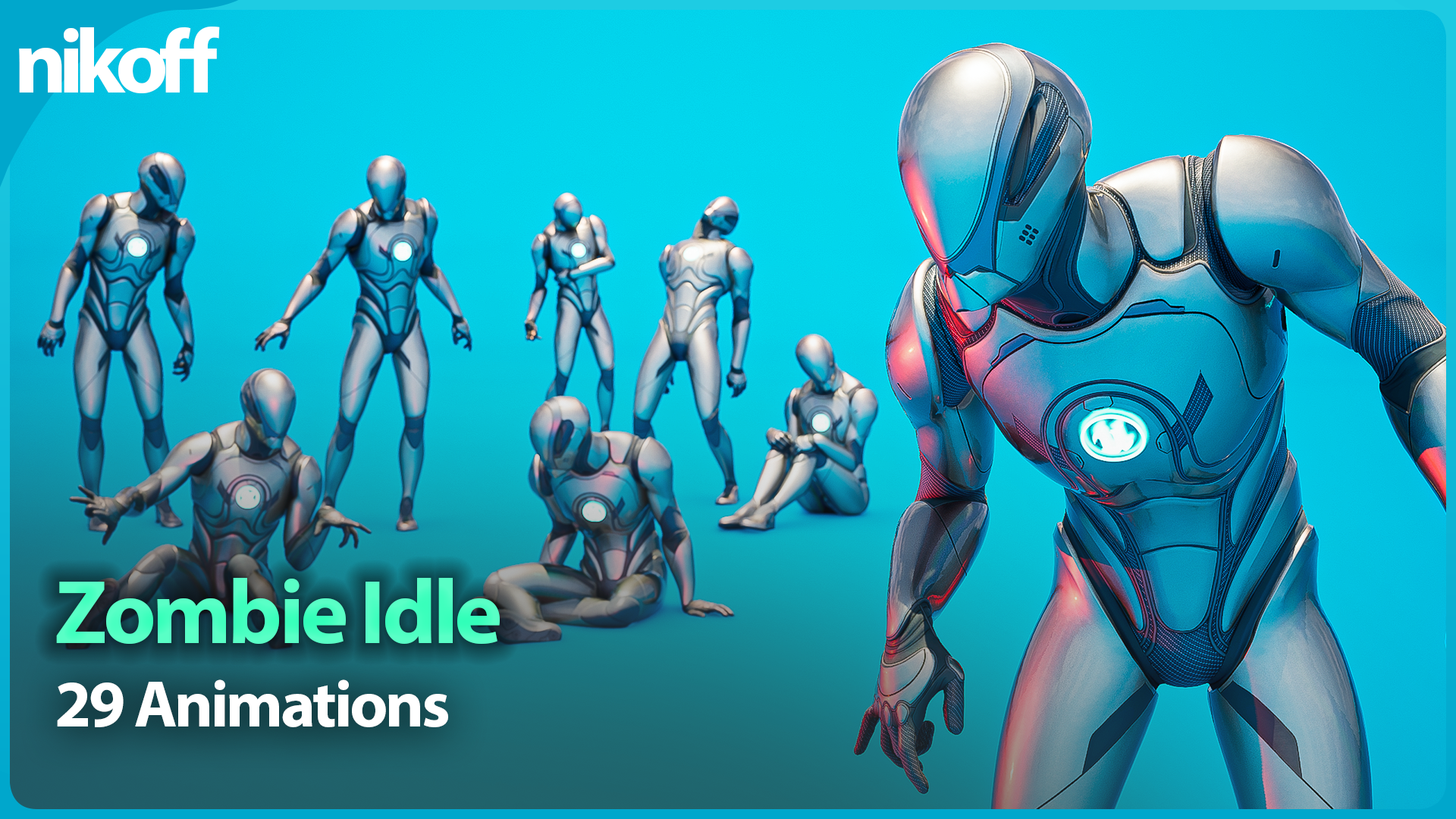 Zombie Idle NPC Mocap Animation Pack | Fab