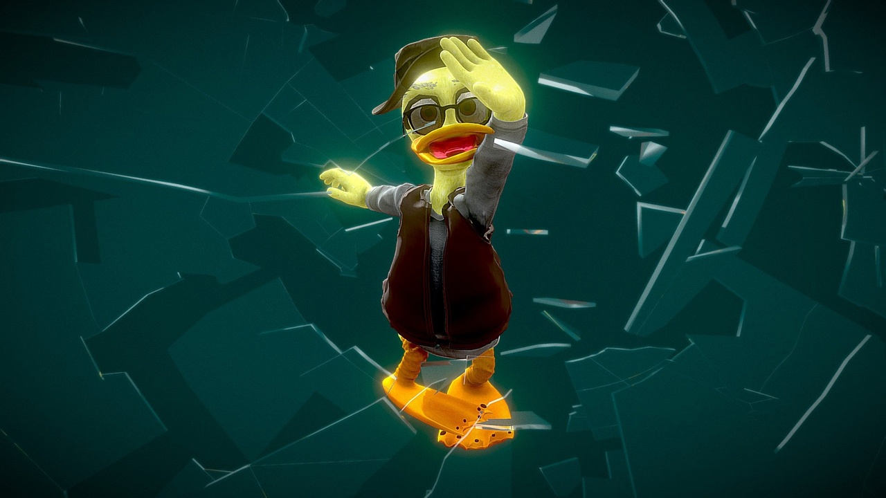 Media 1 for listing WJ020 Cute Animated Duck - Rigged 3D (FBX)