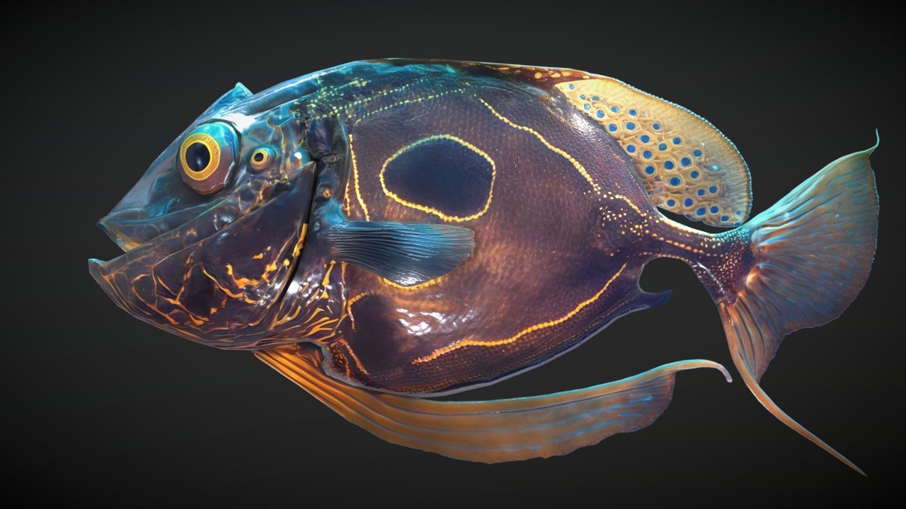 Alien Fantasy Fish - Magmabarus | Fab