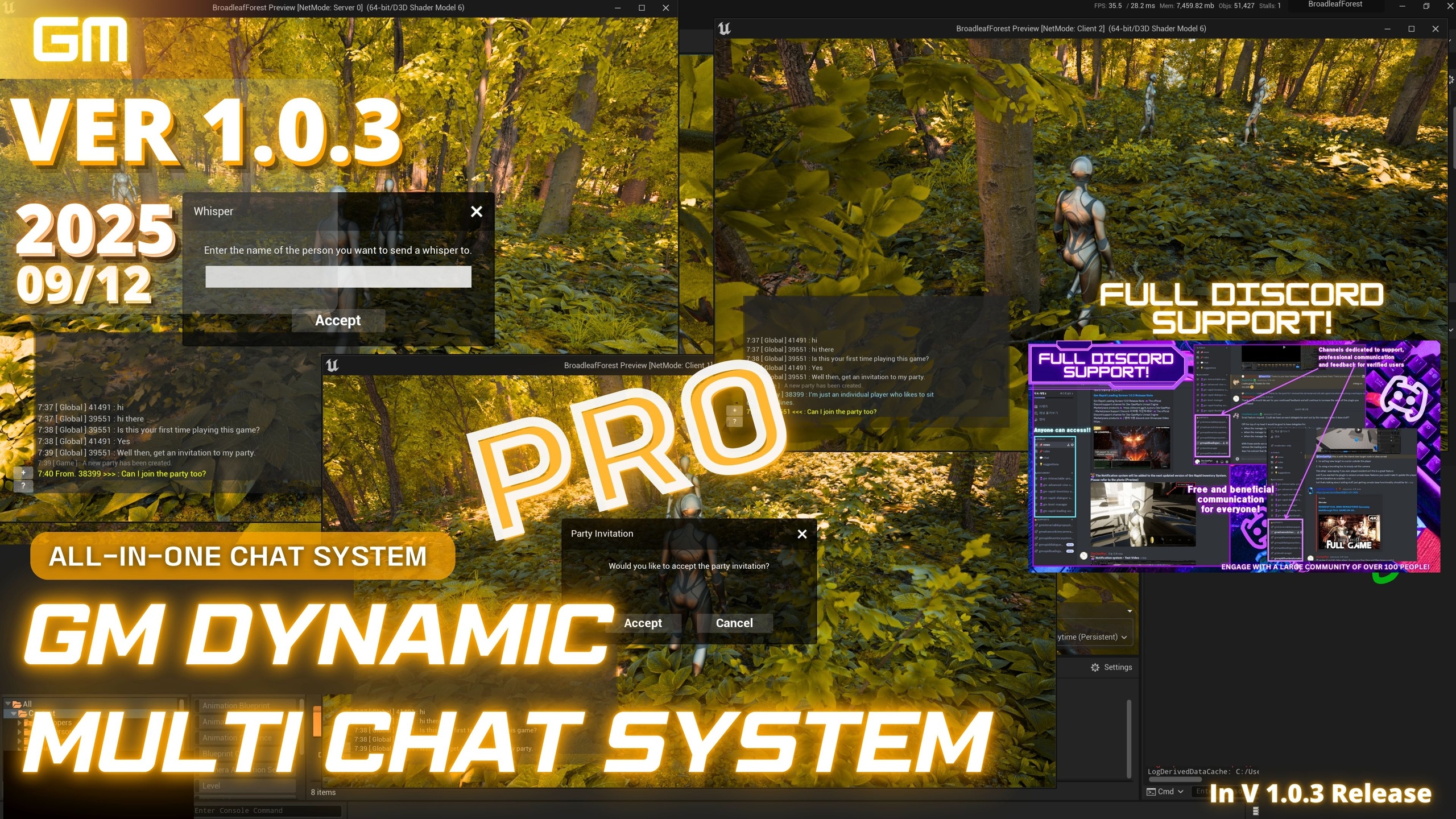 Media 1 for listing [PRO] Gm Dynamic Multi Chat System 1.0.3(2025-09-12 Released)