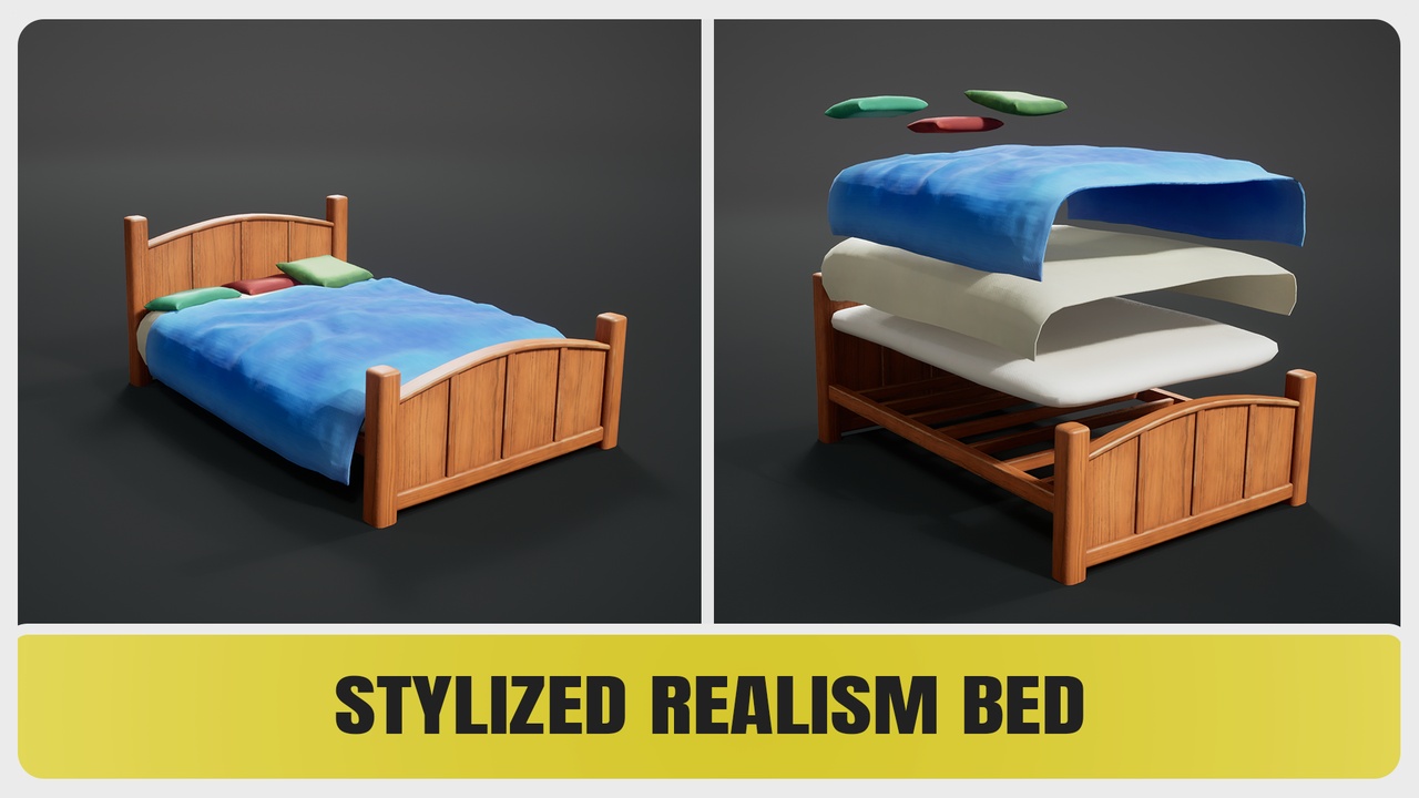 Media 1 for listing Stylized Realism Bedroom Pack