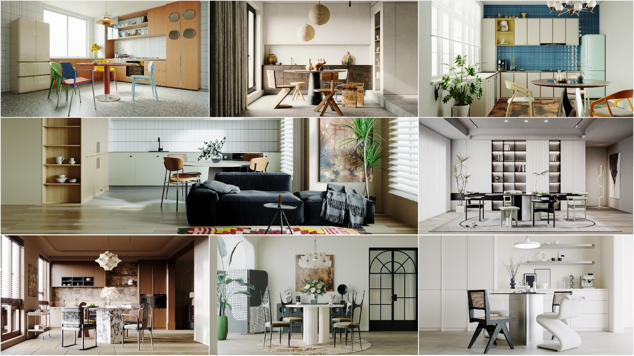 Media 1 for listing Dining Room Bundle 01 - 8 Scenes