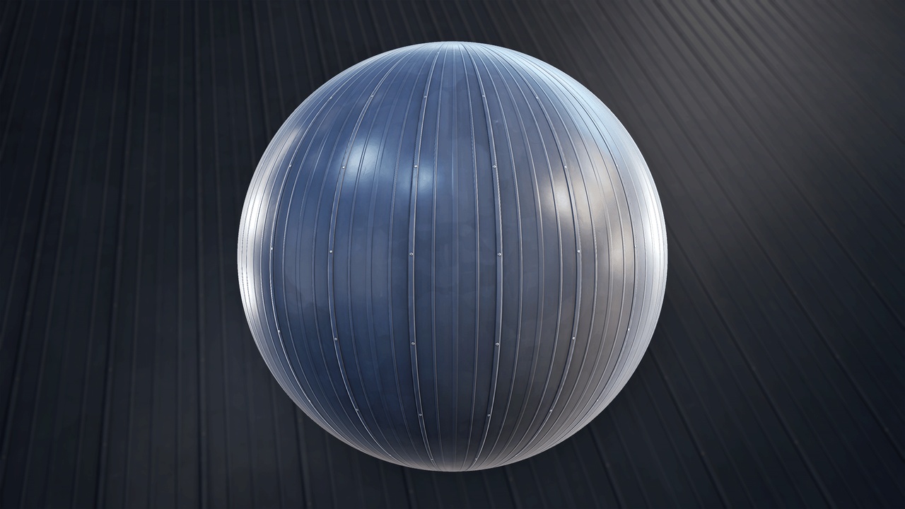 Media 1 for listing Stylized Metal Roofing 01A - Material