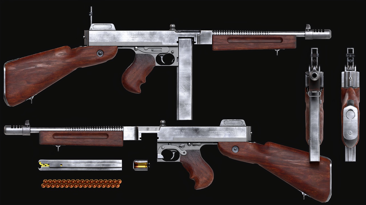 商品 Thompson 1928 AC game-ready props 的媒体 1