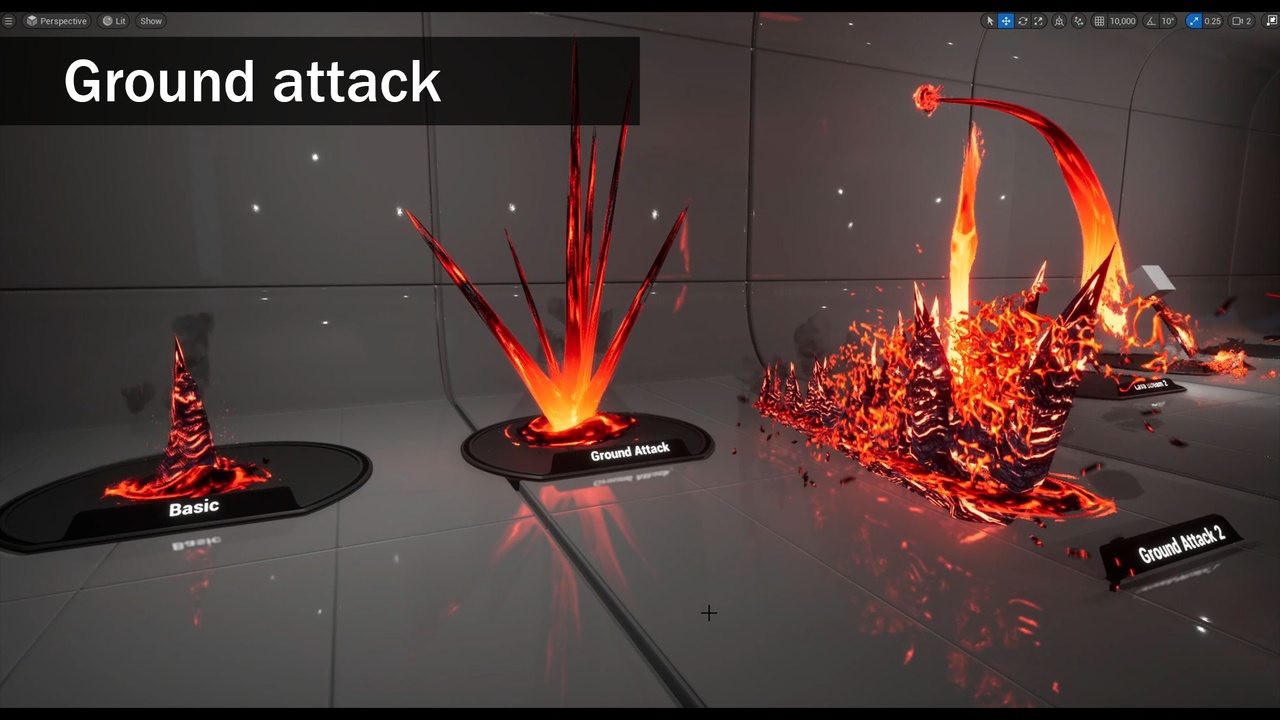 Media 1 for listing Lava VFX with Blueprint