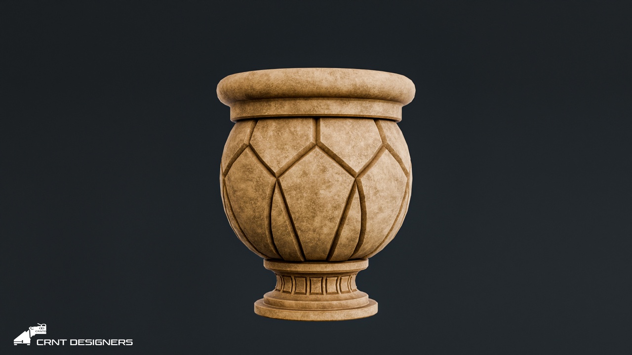 Media 1 for listing Ancient Stone Urn Vase - Game Ready - UE4 And UE5 Optimized - Lowpoly 3D model