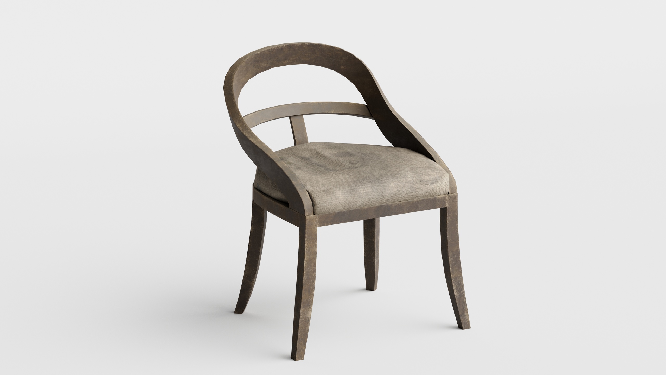 Media 1 for listing Dining Chair - old dirty and worn - Game Ready Low Poly