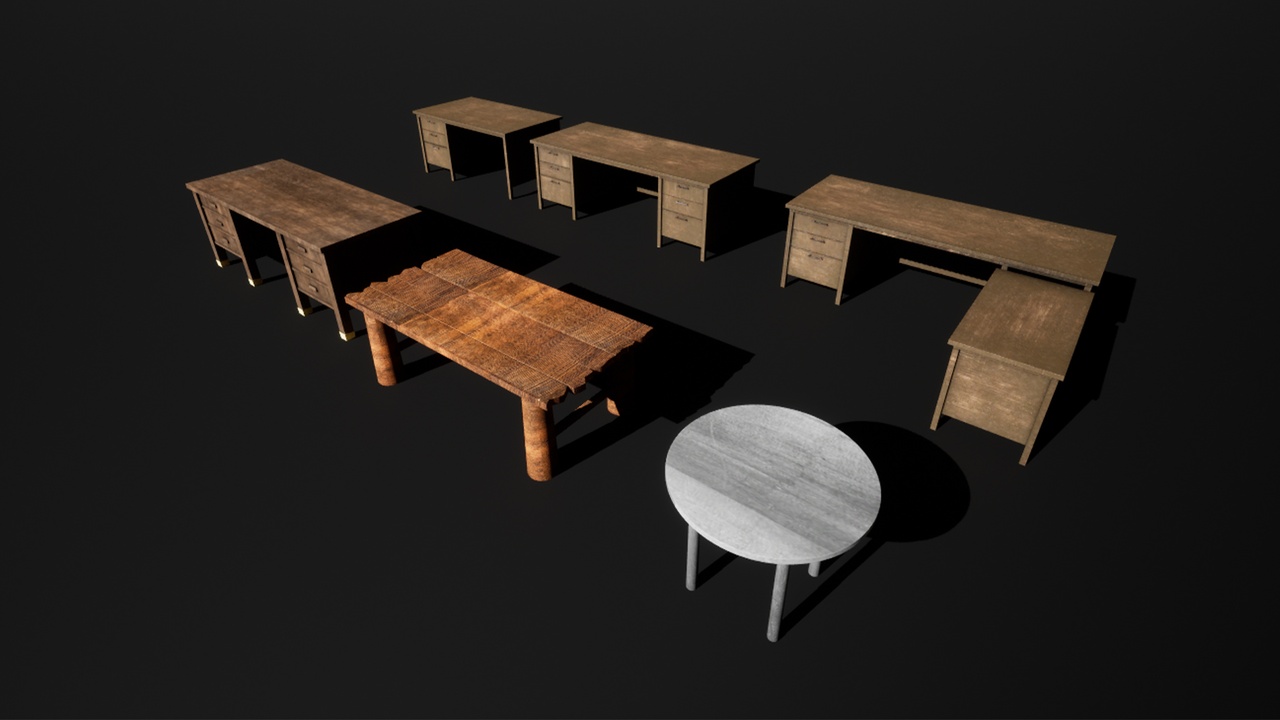 Media 1 for listing Low Poly Desk Pack