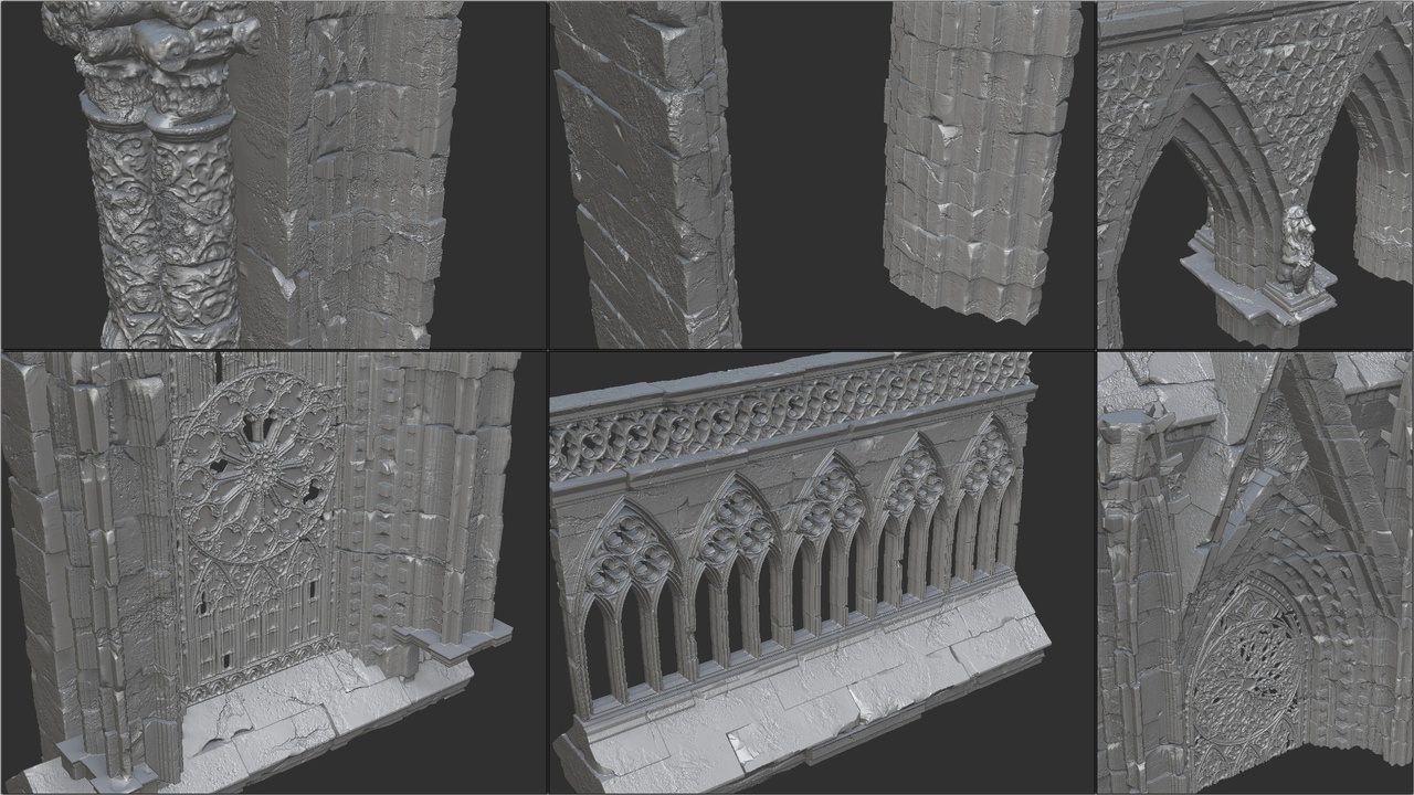 Media 1 for listing Gothic Castle High Poly Sculpt 30 Meshes Vol 1