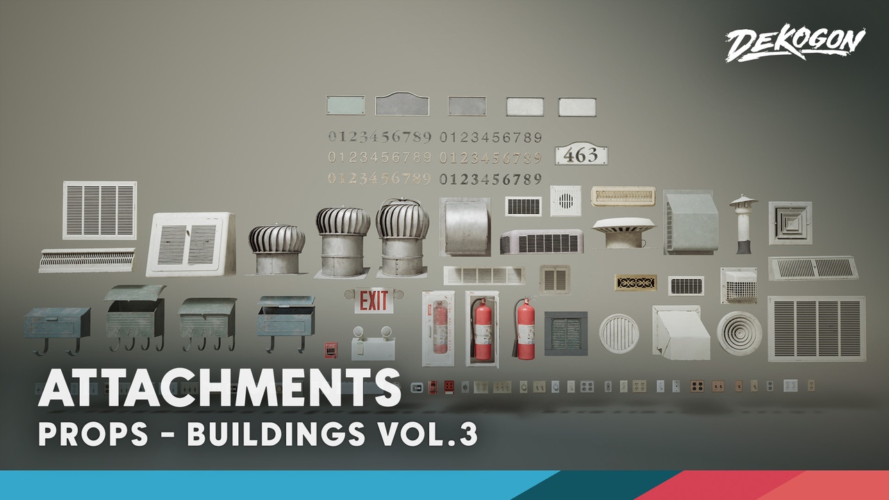 Media 1 for listing Buildings VOL.3 - Attachments (Nanite and Low Poly)