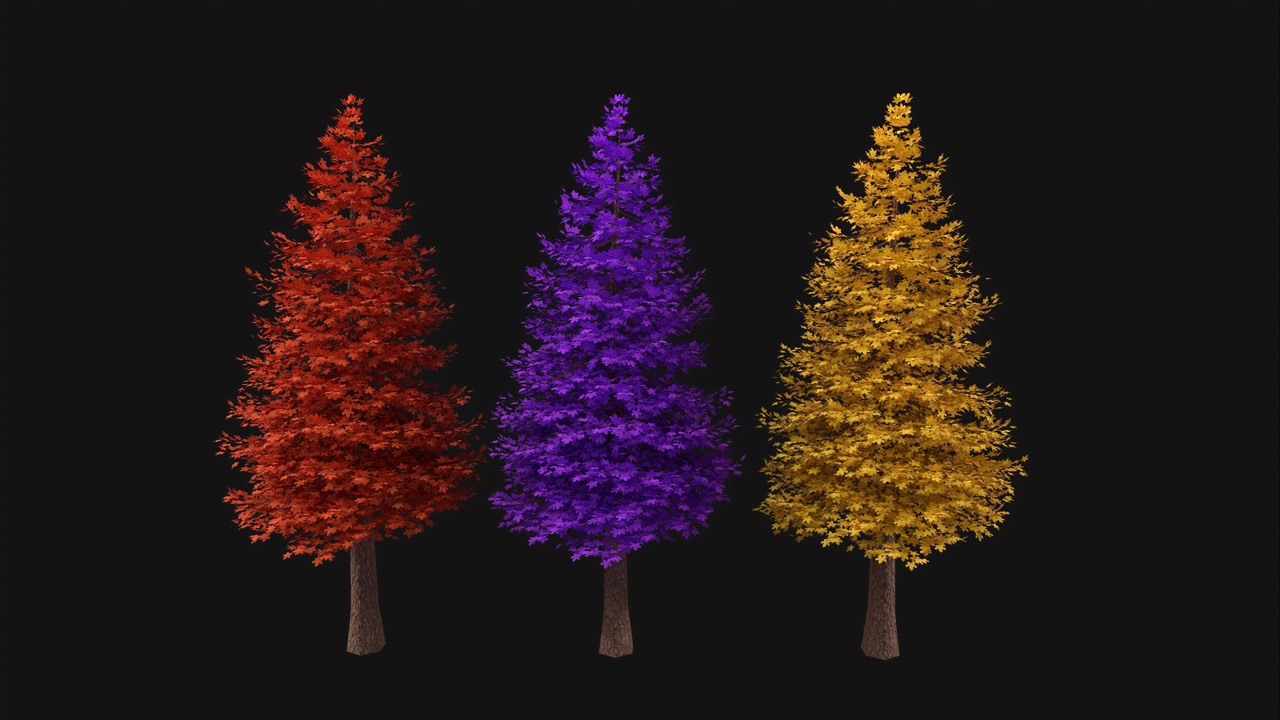 Media 1 for listing Stylized Low Poly Fir Tree Pack Game Ready