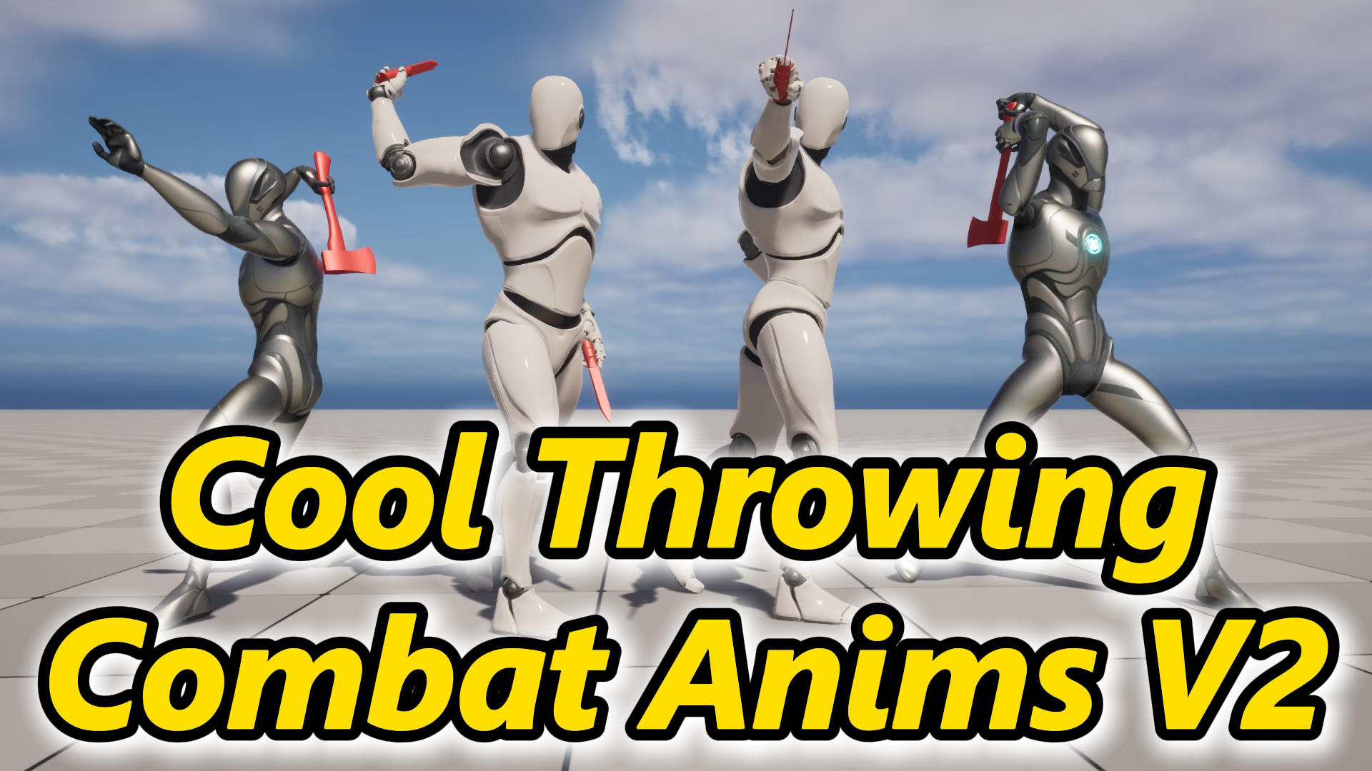Cool Throwing Combat Animations V2 | Fab